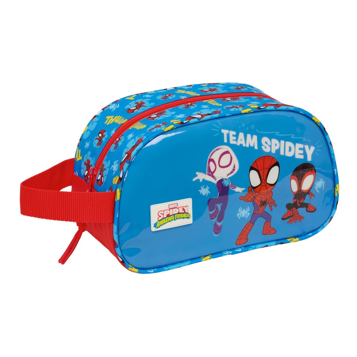 Spiderman Kulturbeutel Kulturbeutel Kulturtasche Waschtasche Kosmetiktasche Spider-Man Blau R