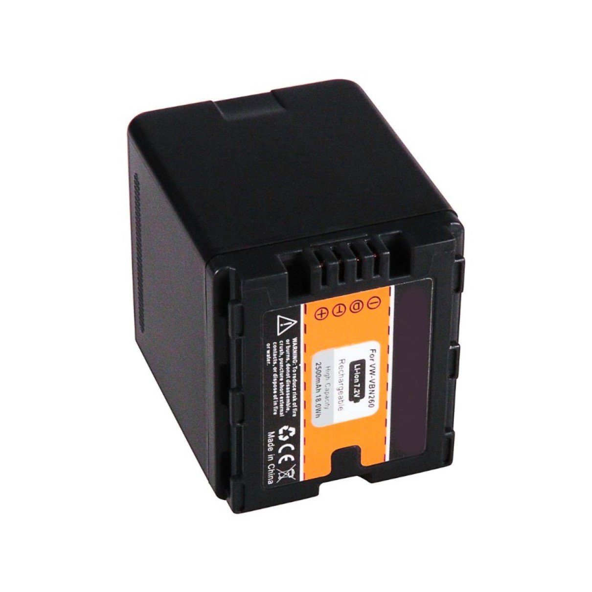 GOLDBATT 2x Akku Passform VW-VBN260 St), inklusive Überhitzungsschutz TM900 Akkus maßgefertigte 2500 100% Original Kamera-Akku X920M SD909 (7,2 kompatibel Panasonic HDC-SD800 den 2 mAh HS900 durch für Ersatzakku SD900 mit V