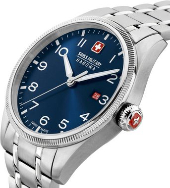 Swiss Military Hanowa Quarzuhr THUNDERBOLT, SMWGH0000802, Armbanduhr, Herrenuhr, Schweizer Uhr, Swiss Made, Datum, Saphirglas