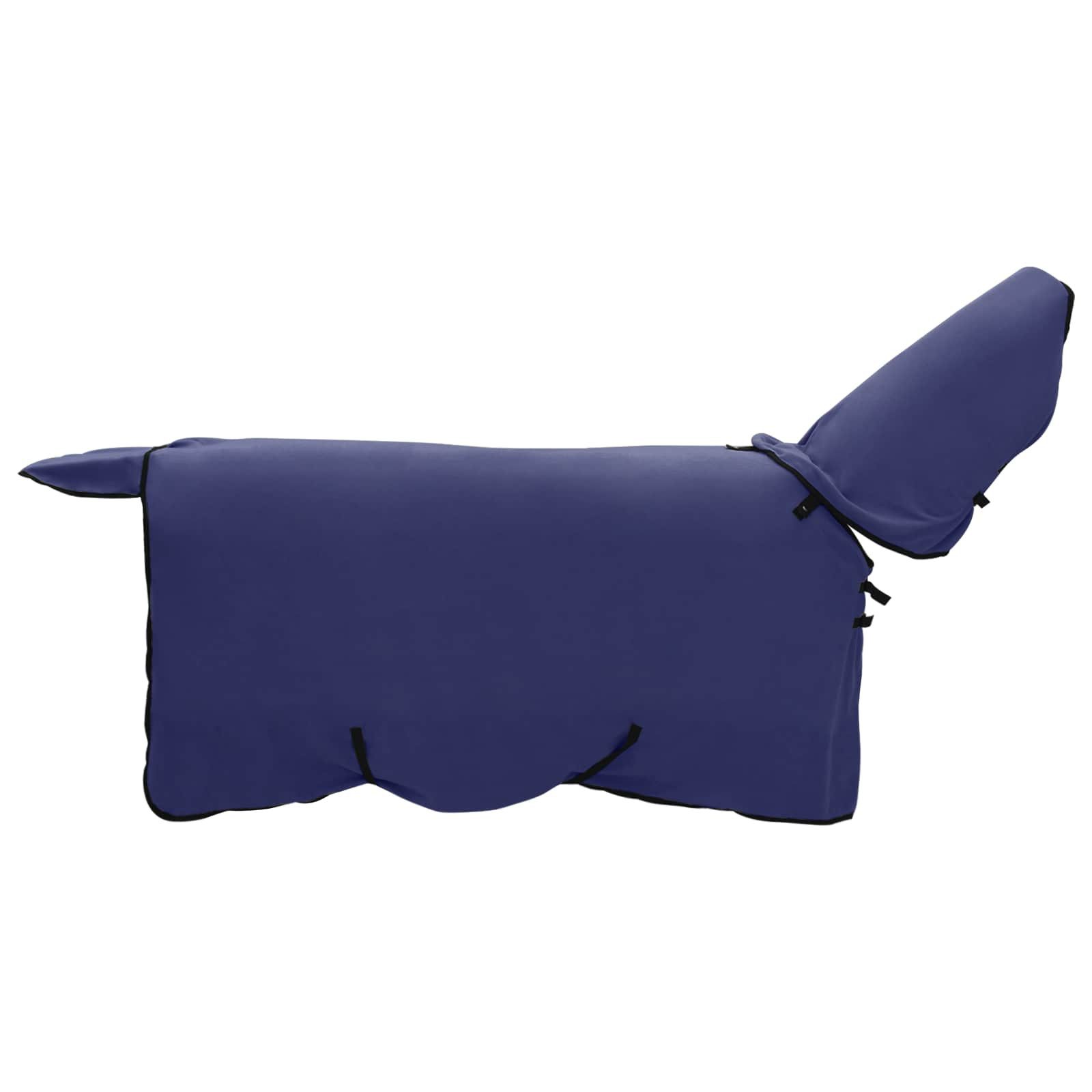 vidaXL Tierdecke Pferdedecke Marineblau 115 cm Polyester-Fleece