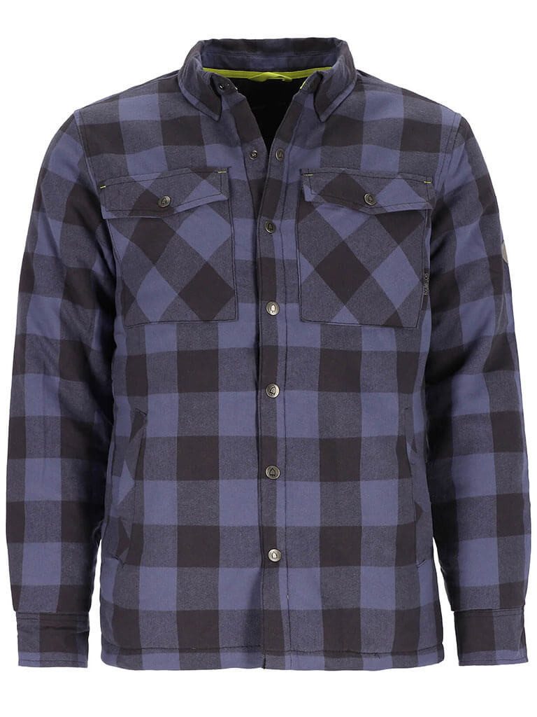 Baumfuchs Langarmhemd 62498 Herren Thermohemd mit Karo-Muster - Wattiertes Karo-Hemd mit Taschen
