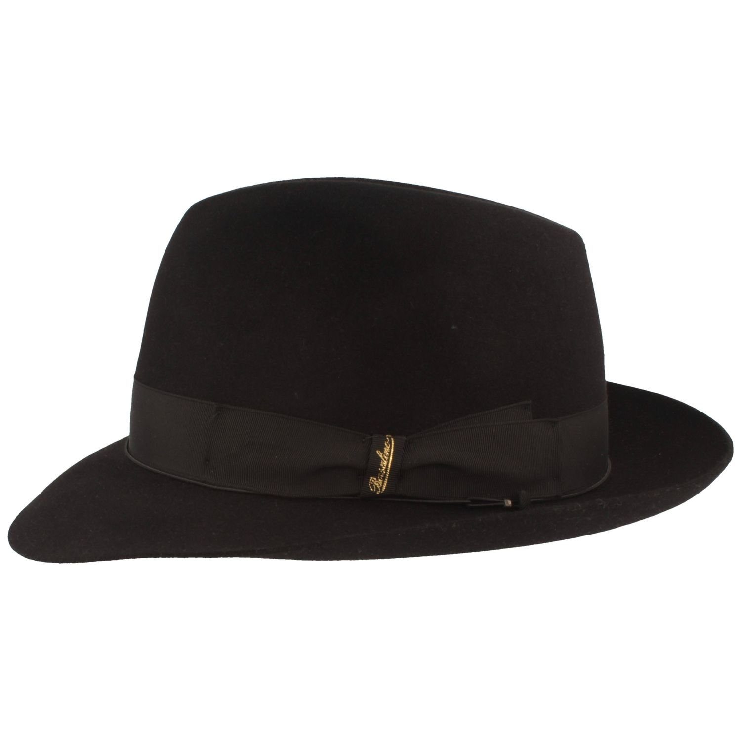 Borsalino Filzhut edler Haarfilzhut mit mittelbreiter Krempe