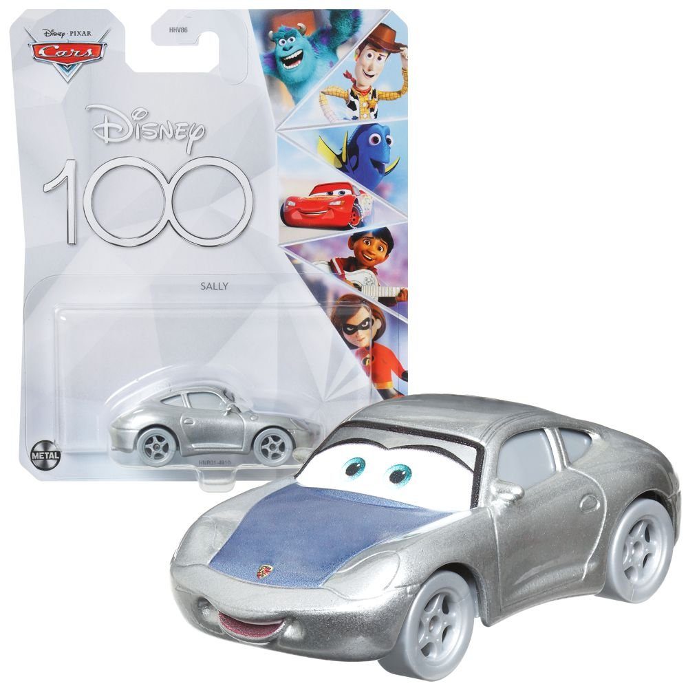 Disney Cars Spielzeug-Rennwagen Cars Fahrzeuge Disney 100 Jahre Edition Cast 1:55 Autos Mattel Sally