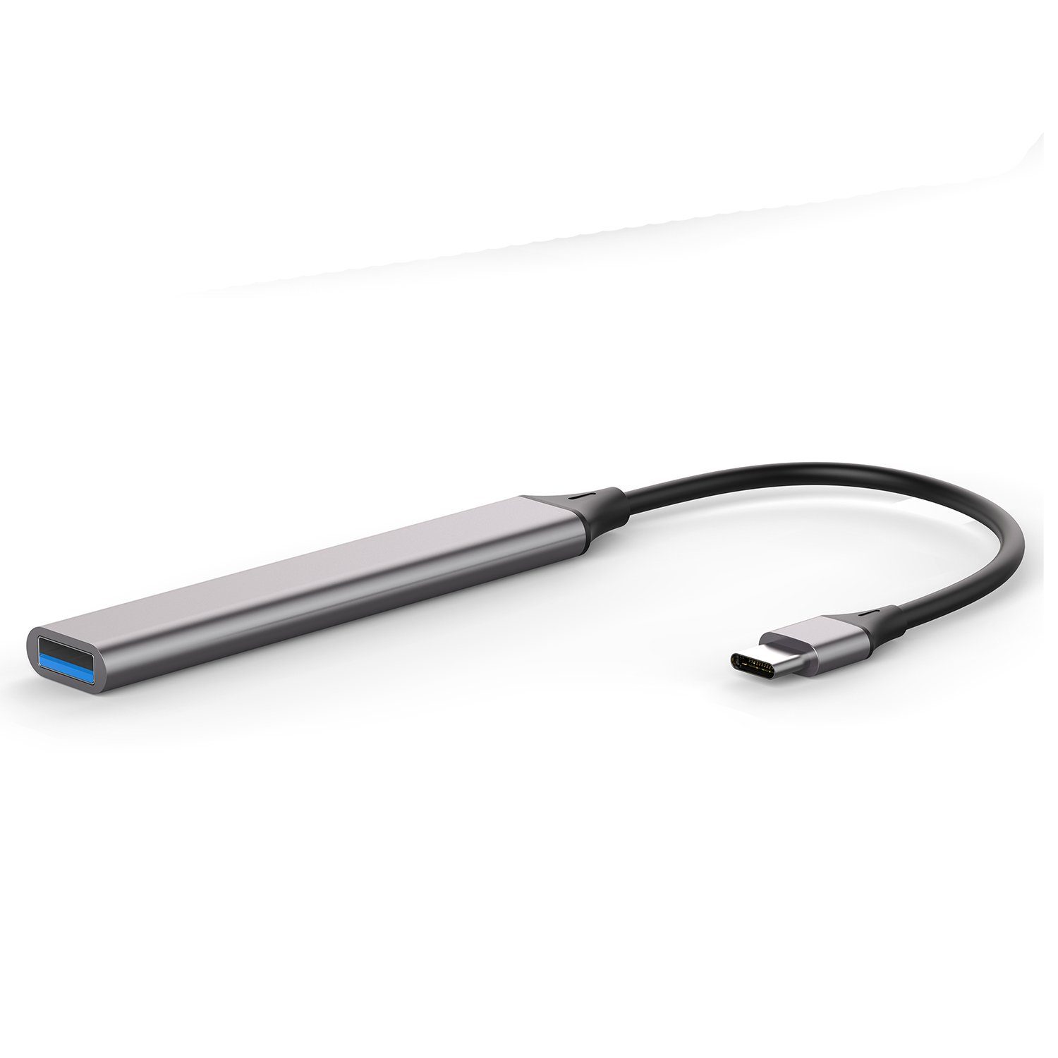 4in1 Hub USB-C > 3x USB-A 2.0, 1x USB-A 3.0 USB-Ladegerät