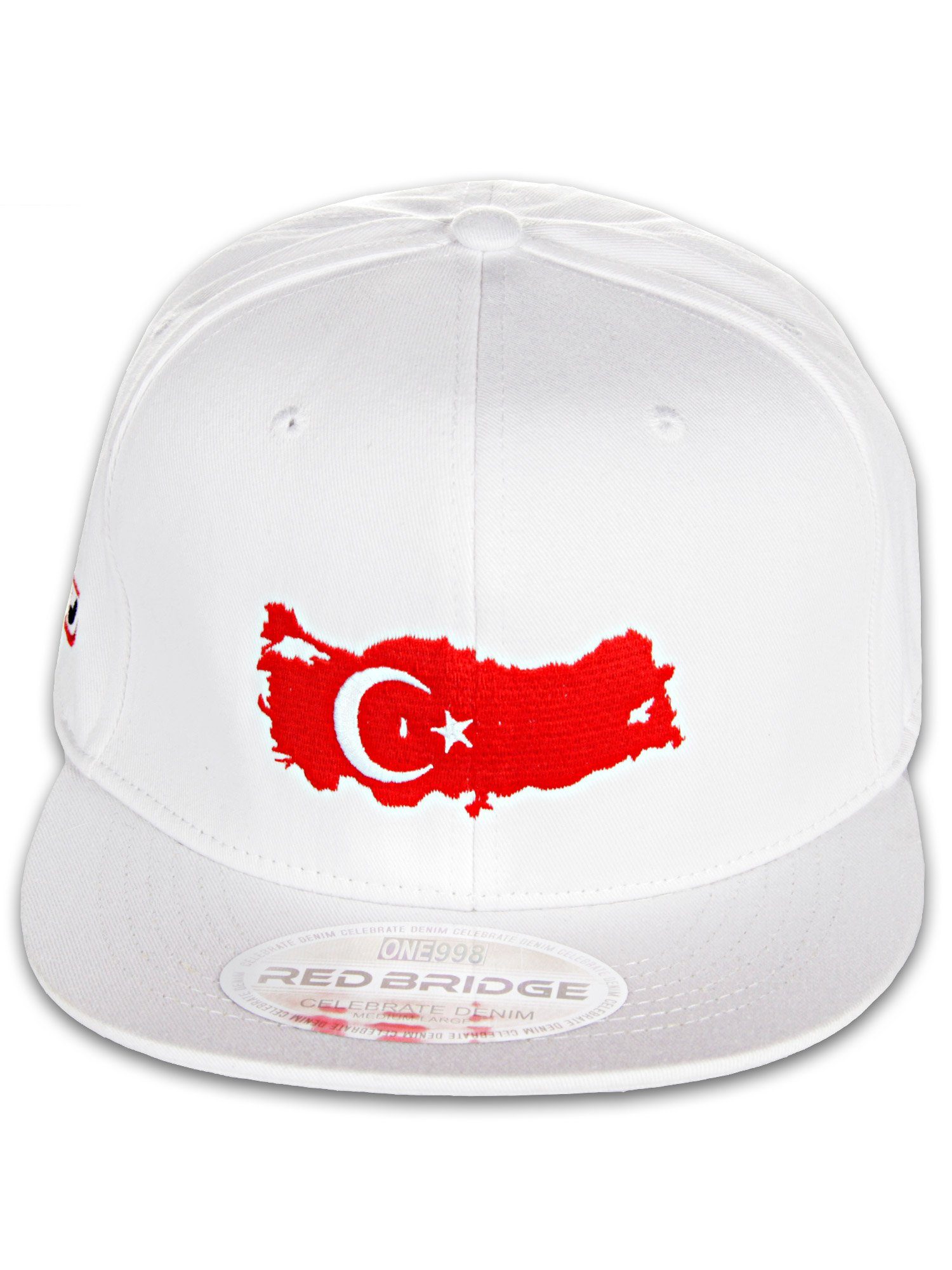 RedBridge Baseball Cap Furham mit Türkei-Stickerei weiß