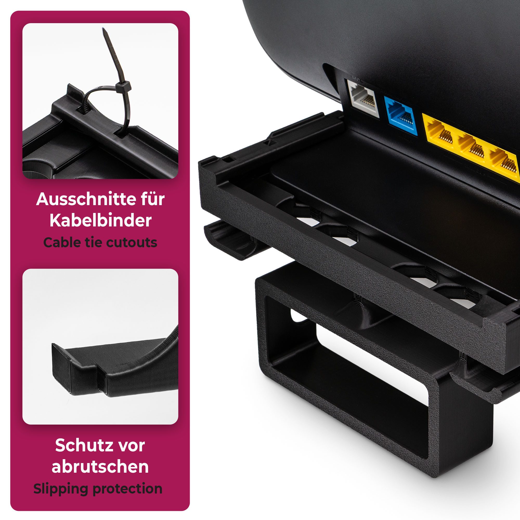 Mobilefox Wandhalterung Steckdosenhalterung passend für Speedport Smart 4/4 Plus/4R – Bild 3 von 5