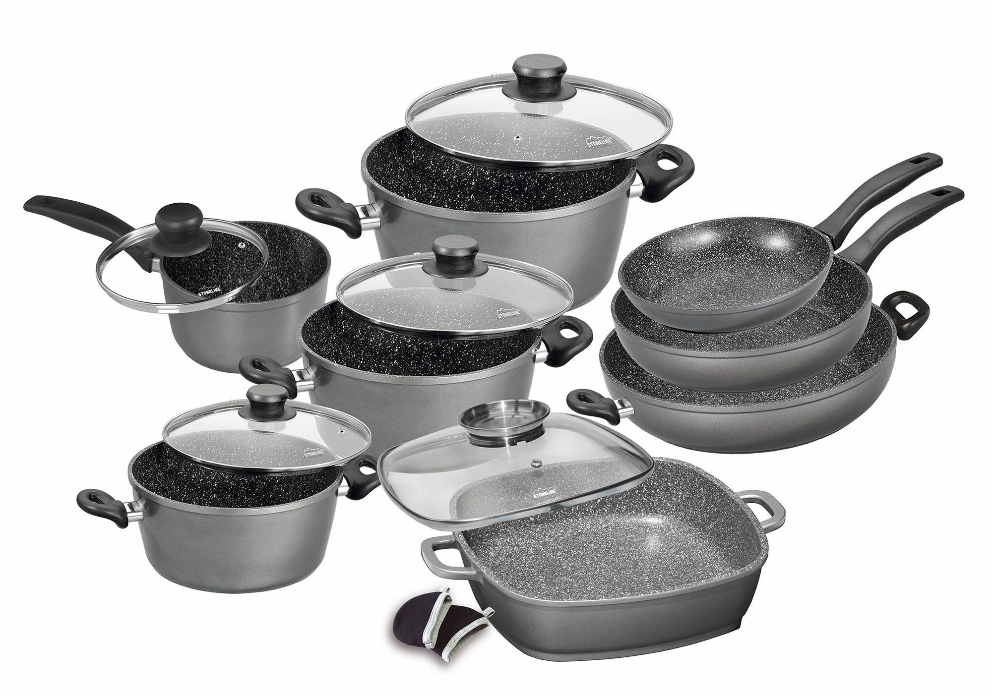Image of STONELINE Topf-Set, Aluminiumguss, (Set, 13-tlg), Induktion