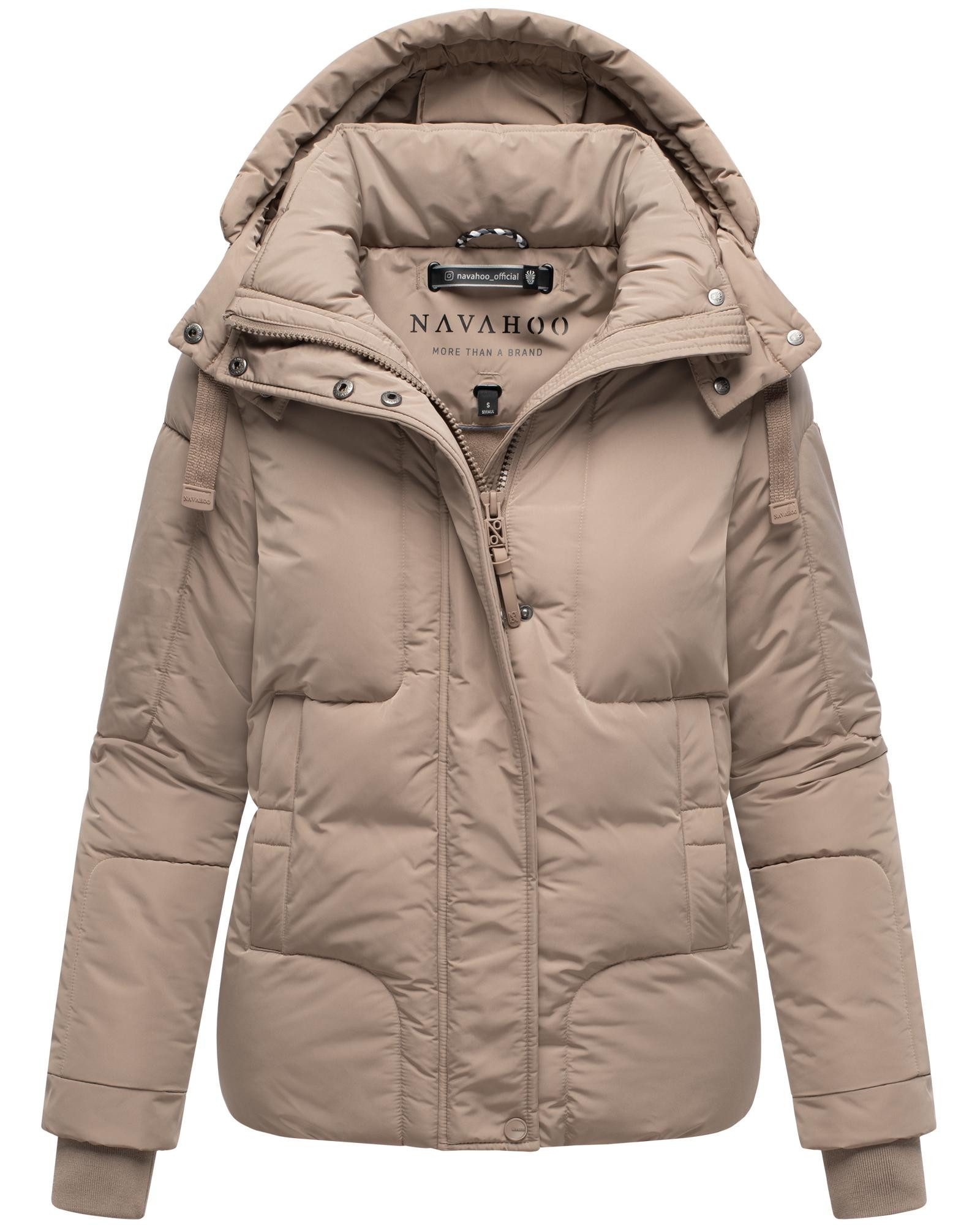 Navahoo Steppjacke Zauberlicht 14 Winterjacke mit abnehmbarer Kapuze und Fleece-Futter