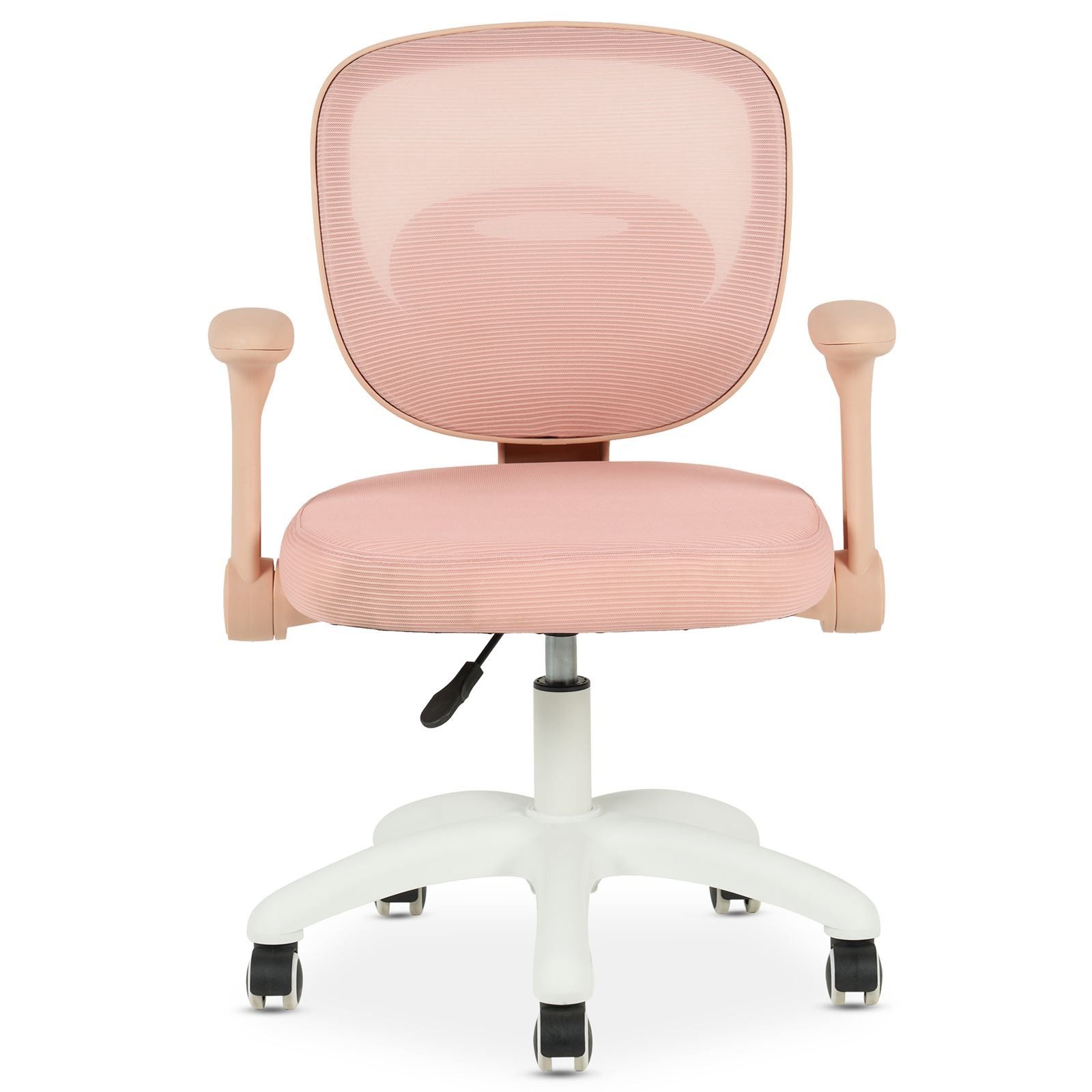 IDIMEX Schreibtischstuhl AMELIA, ergonomischer Kinder Bürostuhl höhenverstellbar mit Armlehnen Rosa