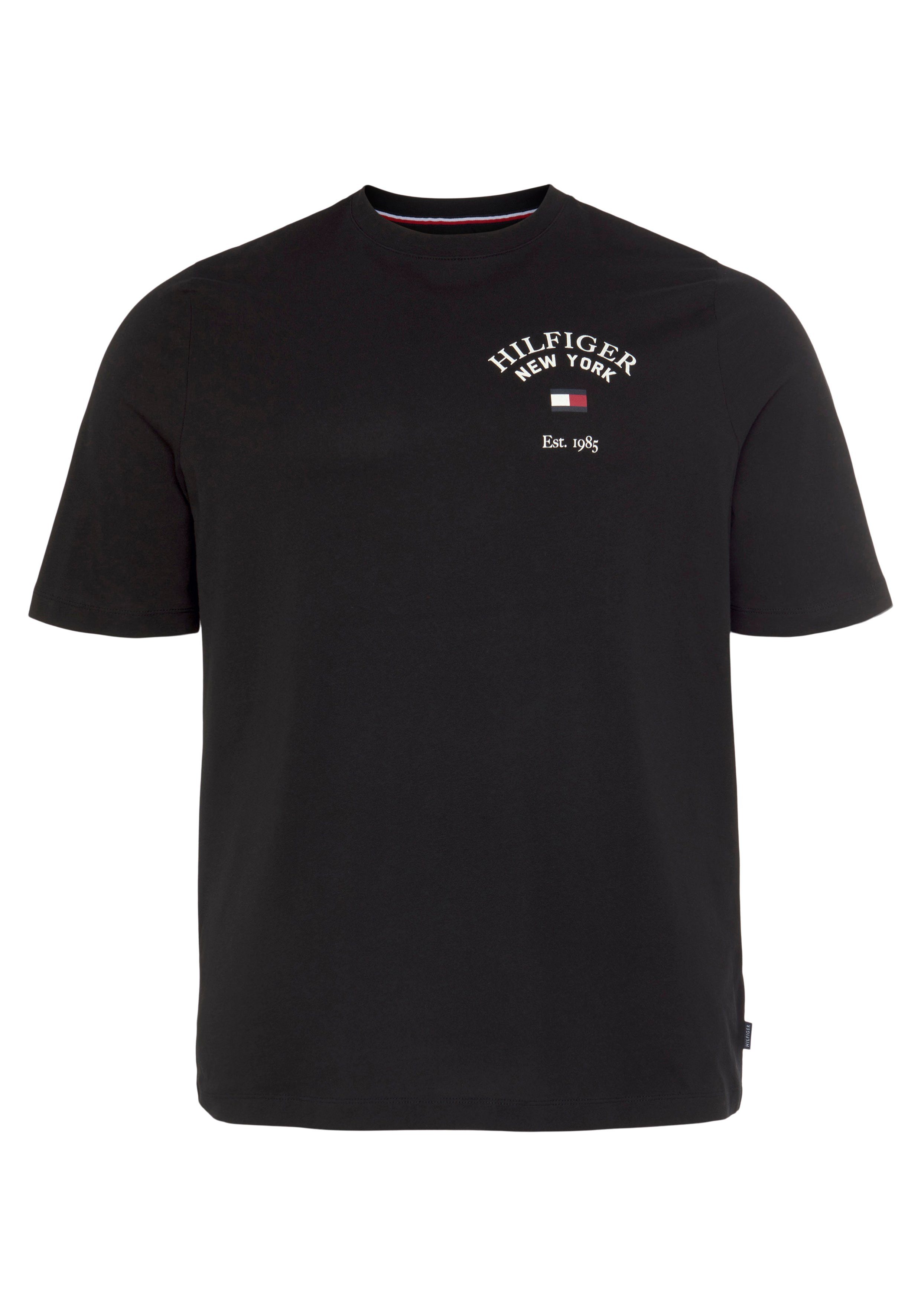 Black Hilfiger VARSITY Tall BT-ARCH TEE-B Big T-Shirt & Tommy