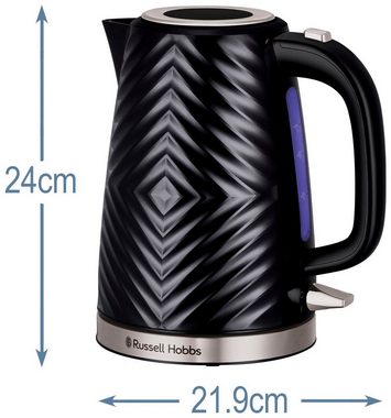 RUSSELL HOBBS Wasserkocher Groove 26380-70, schwarz, 1,7 l, 2.400 Watt, 1,7 l, 2400 W