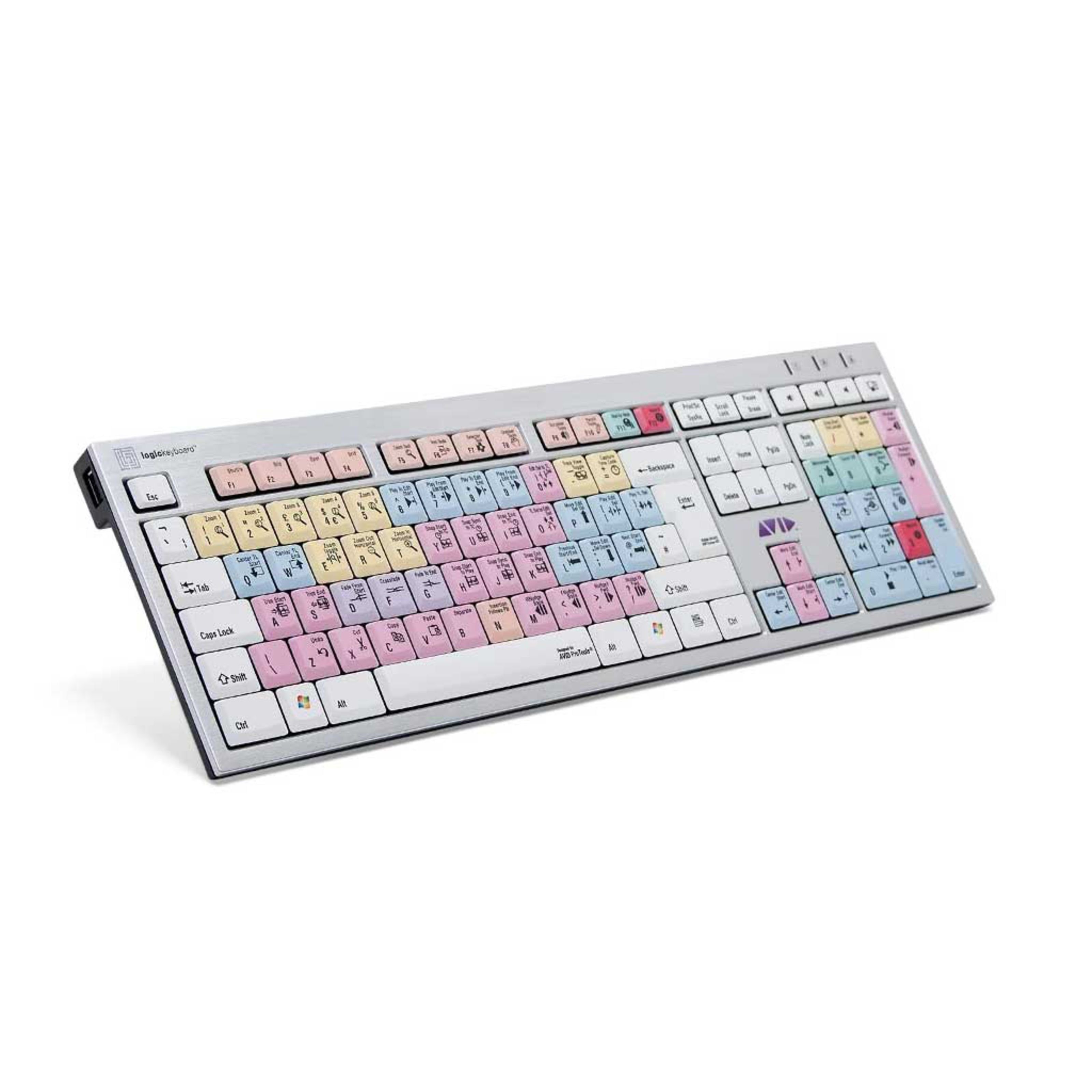 Logickeyboard Apple-Tastatur (Avid Pro Tools UK (PC/Slim) Pro Tools Tastatur english - Apple)