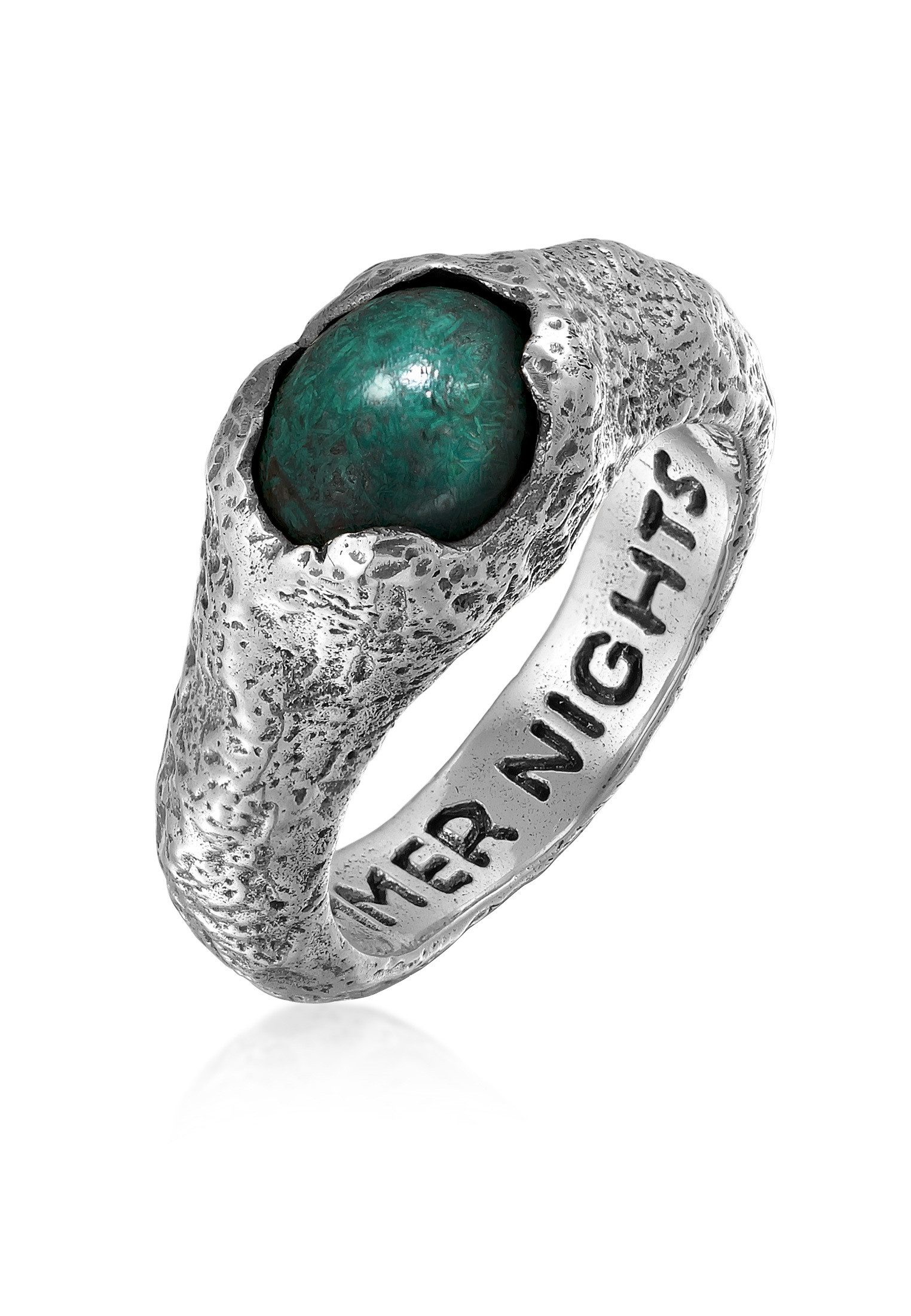 HAZE & GLORY Siegelring Chrysokoll-Edelstein Ring günstig online kaufen