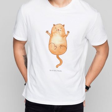 Mr. & Mrs. Panda T-Shirt Katzen Umarmen - Weiß - Geschenk, Freunde, zauberhaft, Damen, Katzenm (1-tlg)