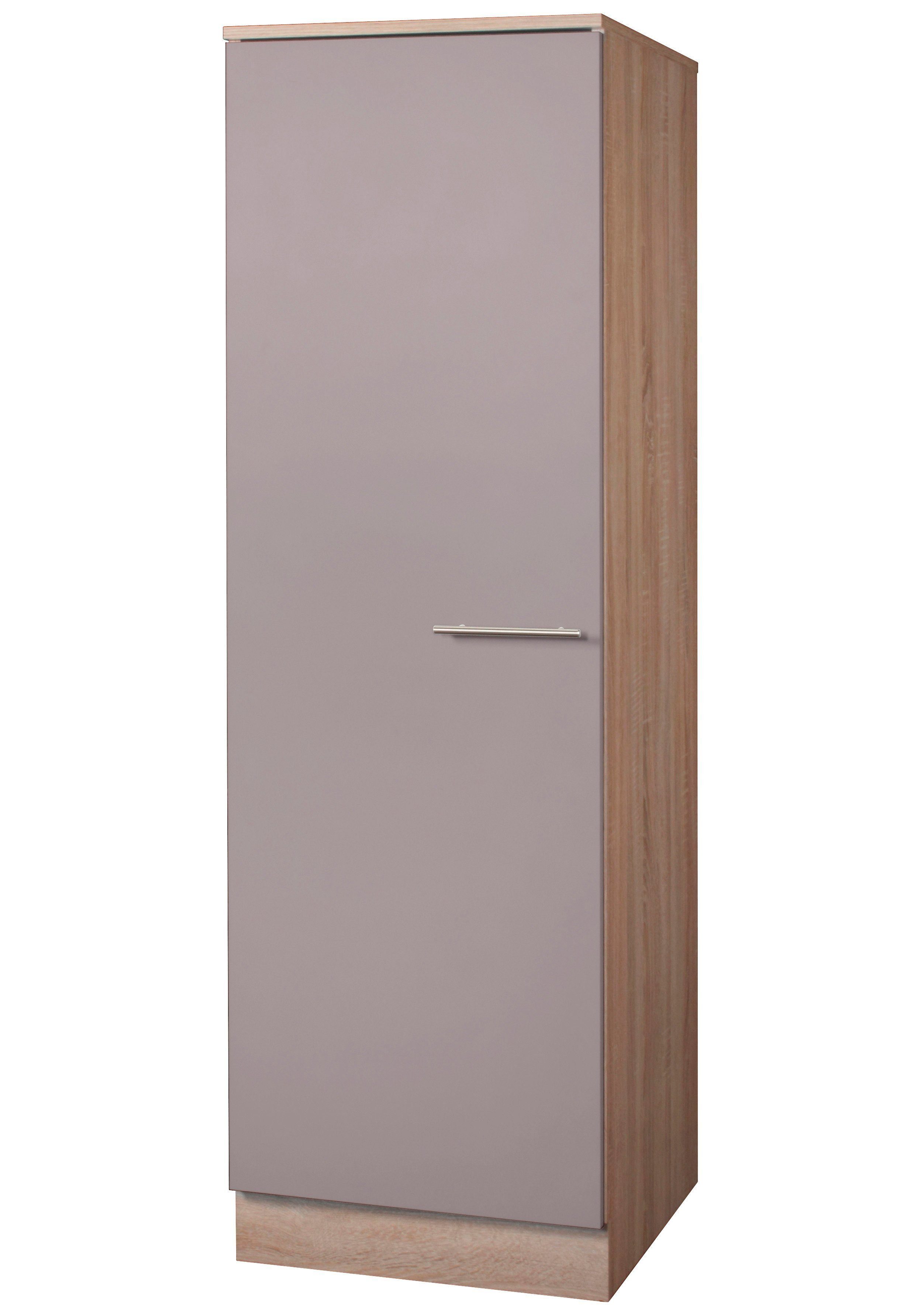 Küchen 50 cm Seitenschrank breit Trüffel/Eichefarben wiho Montana