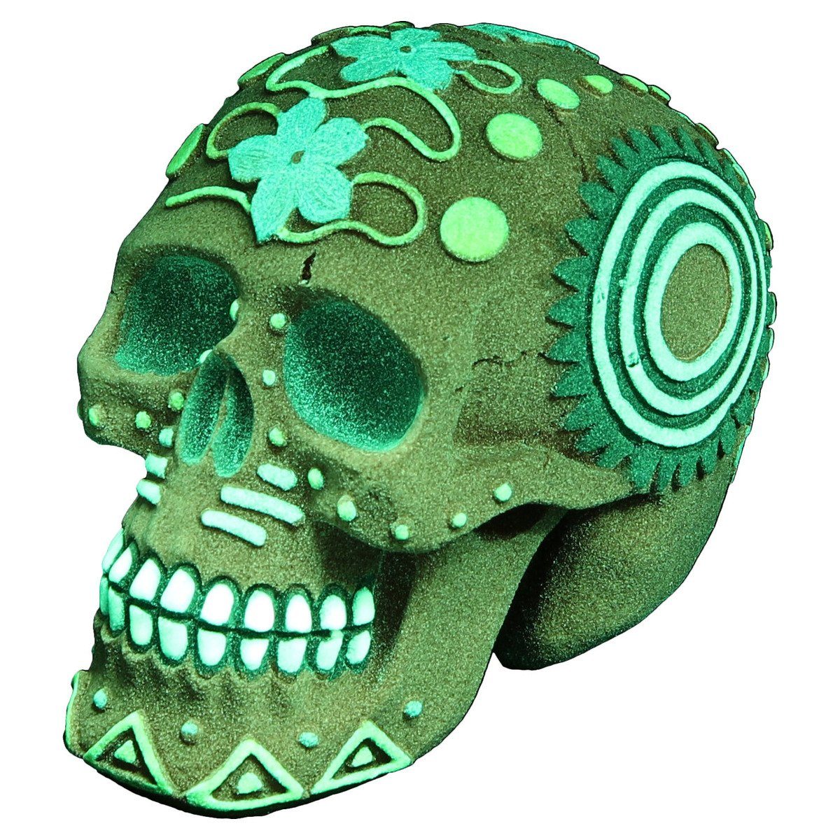 Europet-Bernina Aquariendeko Aquarium Dekoration Dia de los Muertos Schädel rot