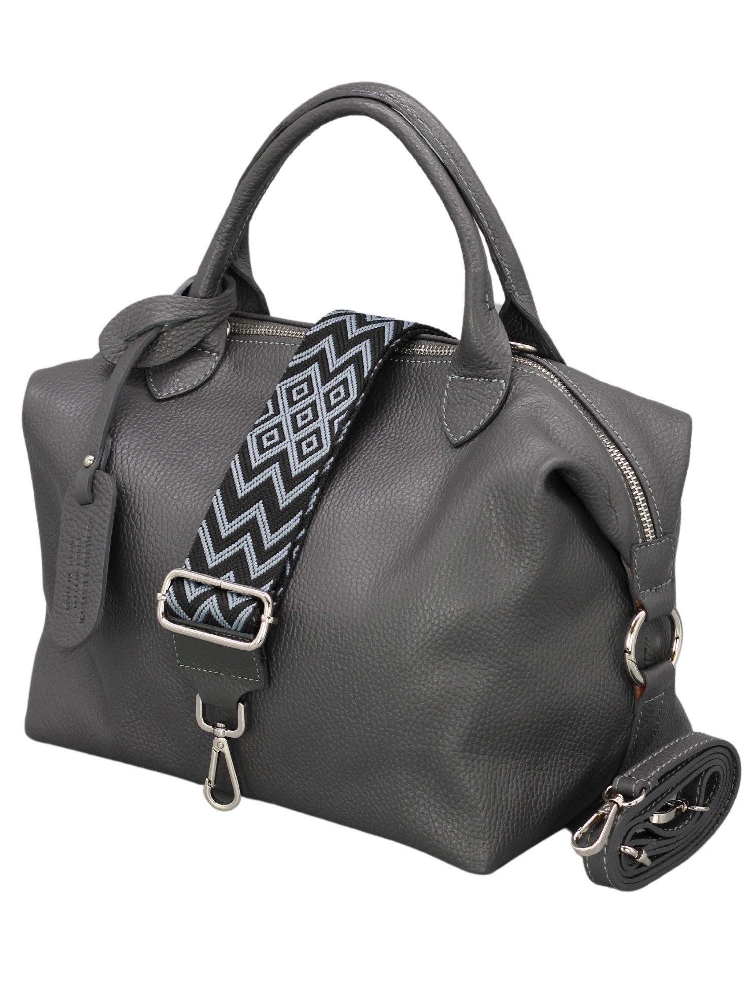 Schultertasche BIANCA Umhängetasche für Damen, Schultertasche Handtasche Echtleder