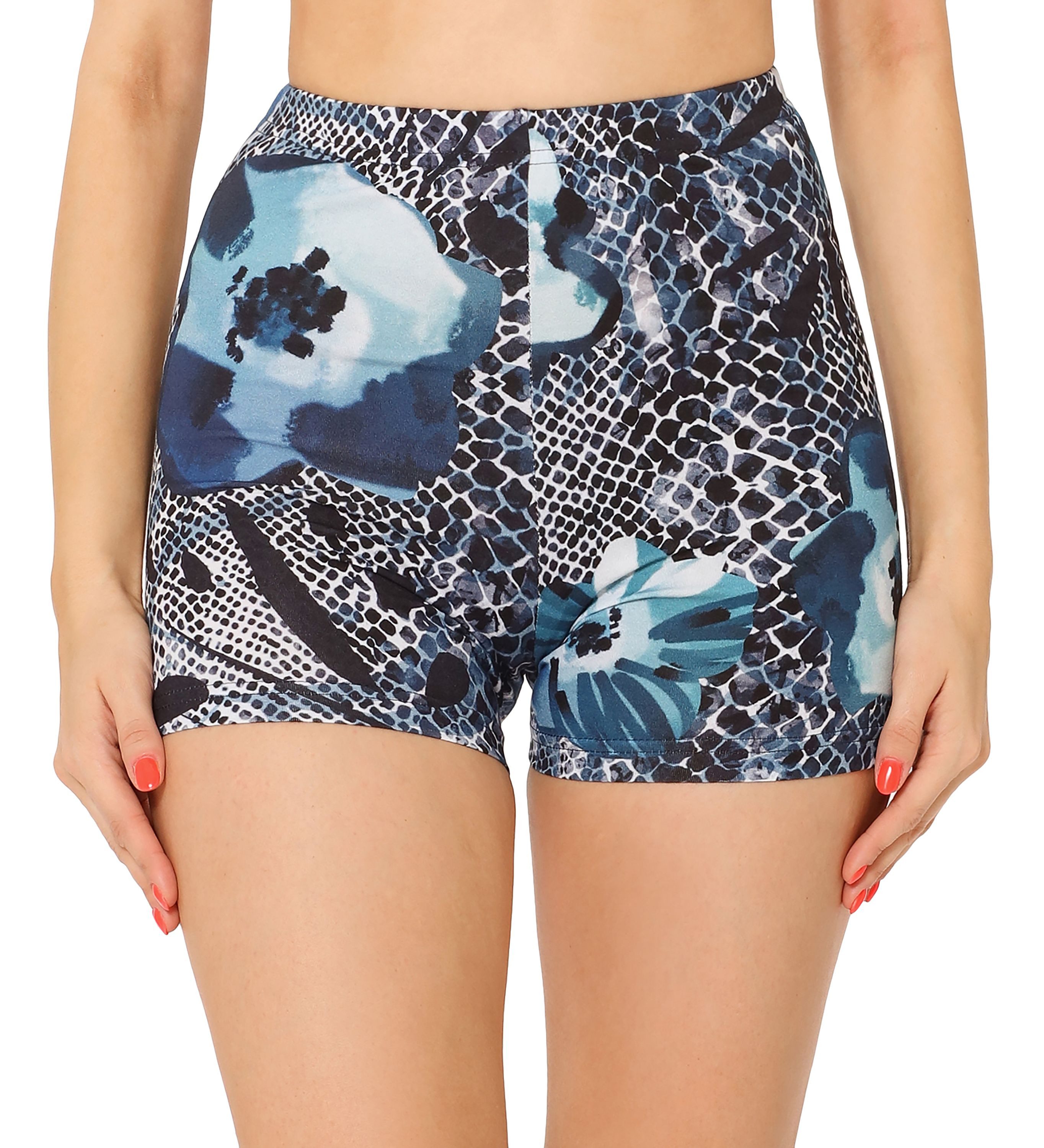 Marineblau/Blumen