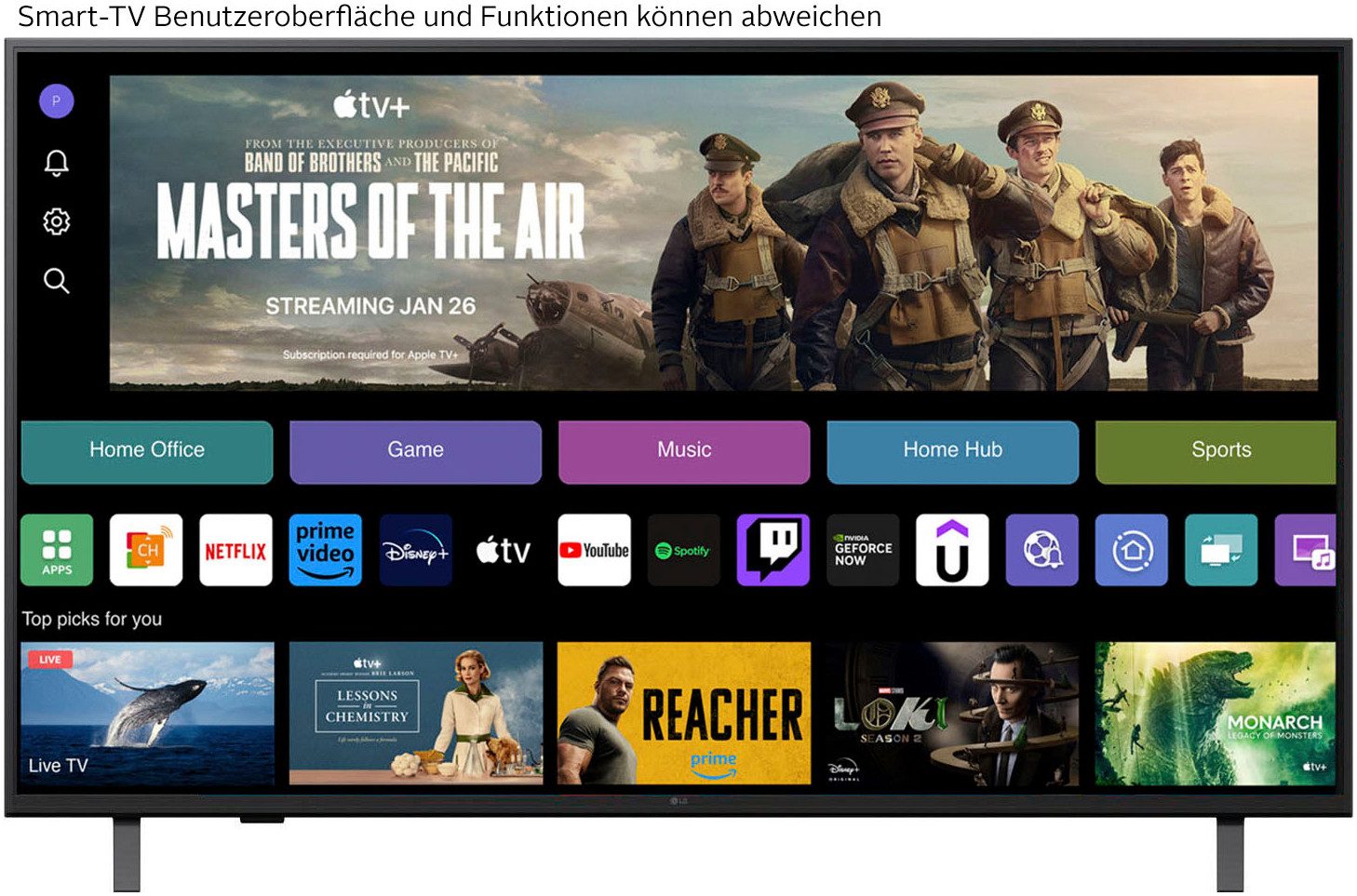 LG 43UA75006LA LED-Fernseher (108 cm/43 Zoll, schwarz ! RABATT: 30.79%
