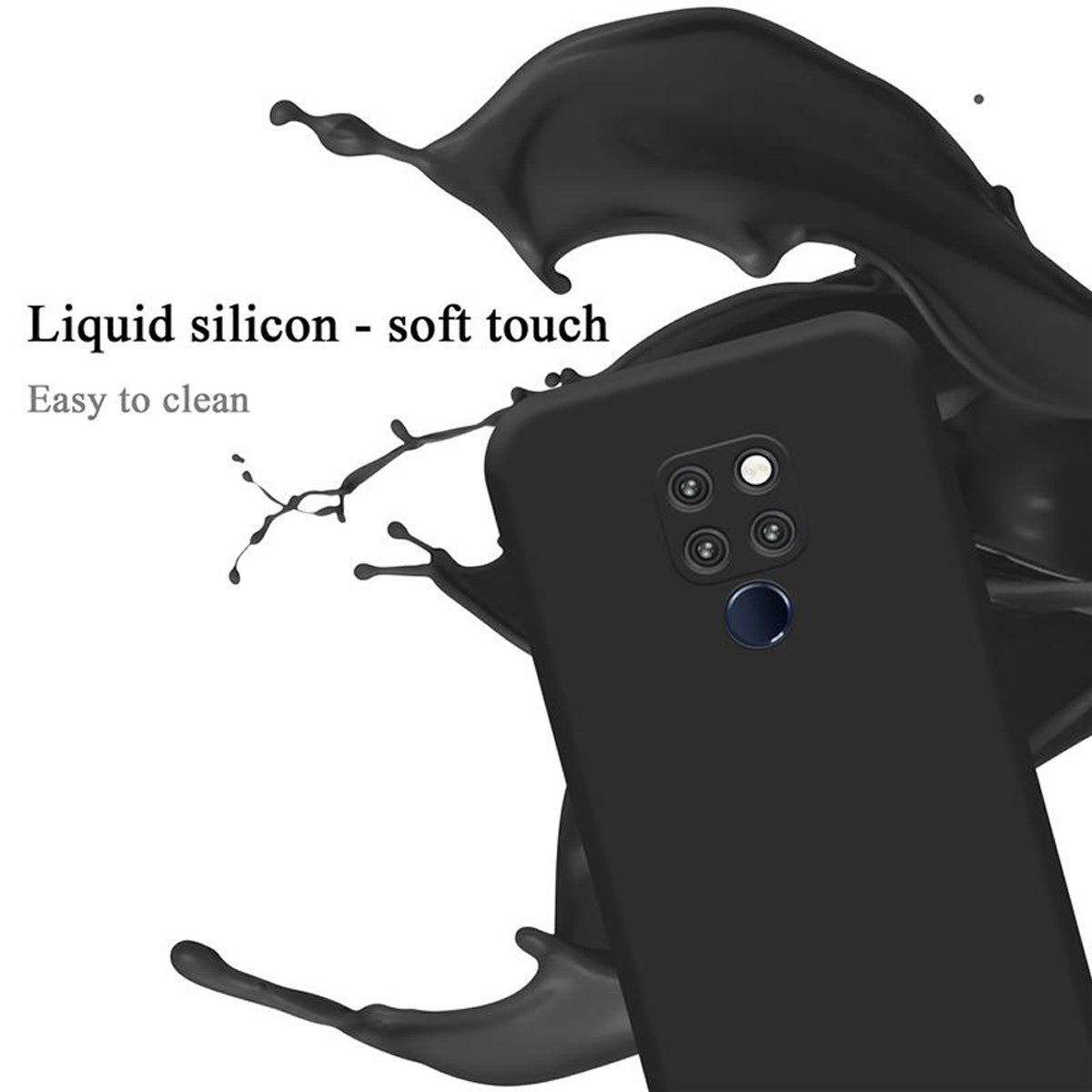 Cadorabo Handyhülle für Huawei MATE 20 Hülle Huawei MATE 20, Flexible Hülle TPU Silikon Schutzhülle Back Cover Case