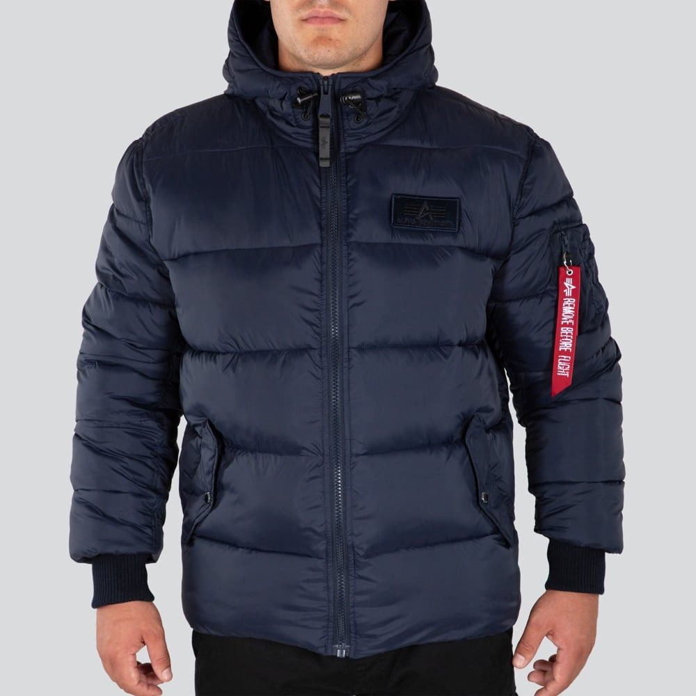 Alpha Industries Winterjacke Hooded Puffer Alpha FD dunkelblau Herren günstig online kaufen