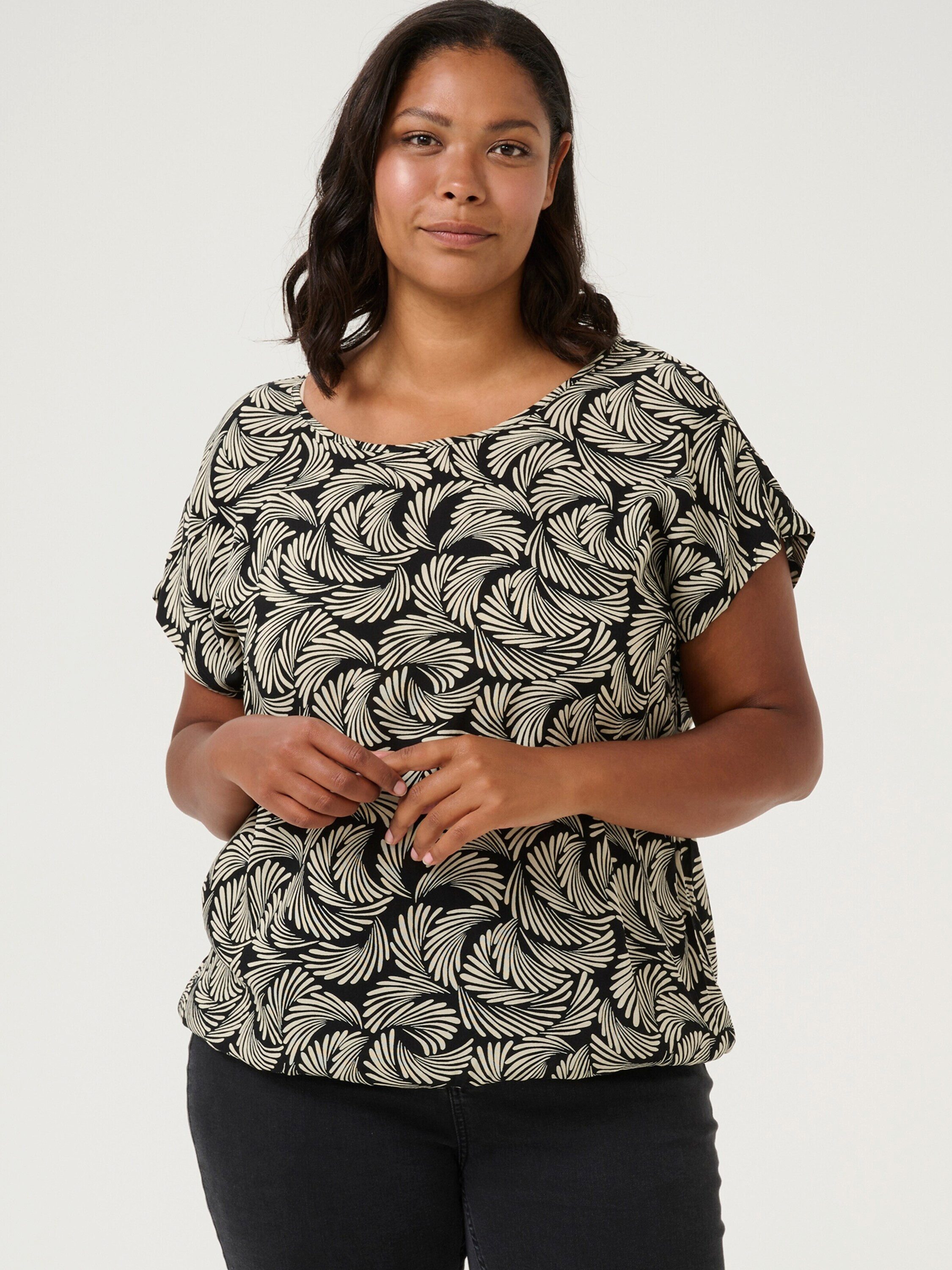 KAFFE Curve KCSonna Stanley (1-tlg) Drapiert/gerafft