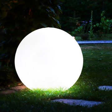 etc-shop LED Solarleuchte, LED-Leuchtmittel fest verbaut, Solarleuchte Kugel Garten Kugelleuchte Solar LED Gartendeko