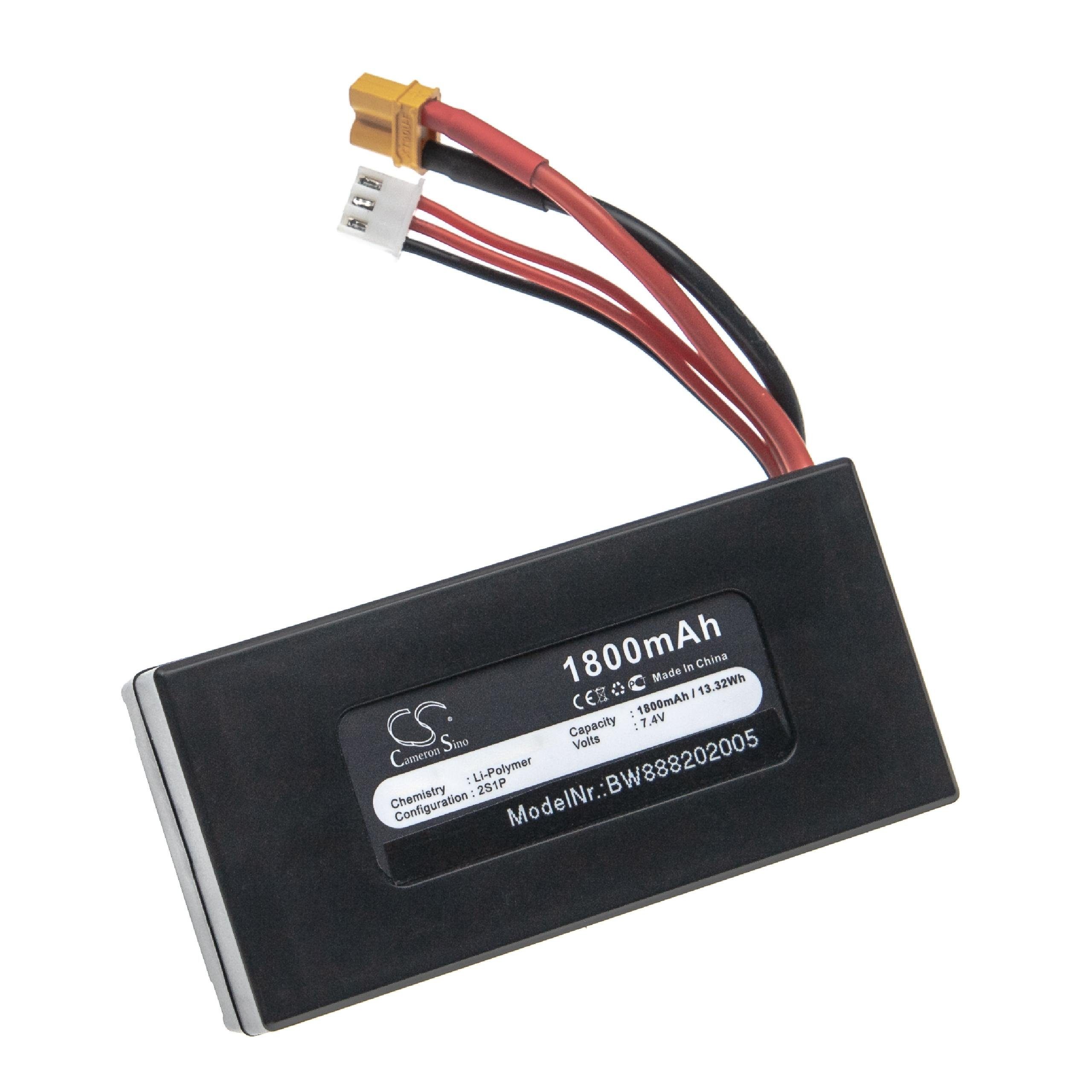 passend für MJX Bugs 8, 6 Modellbau Drohne (1800 mAh, 7,4 V, Drohnen-Akku