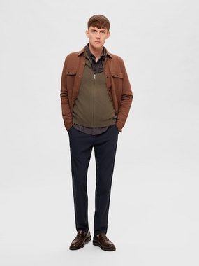 SELECTED HOMME Strickjacke SLHBERG FULL ZIP CARDIGAN NOOS