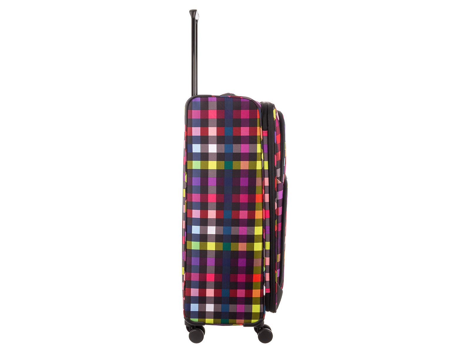 Franky Weichgepäck-Trolley Koffer Gr. L Reisegepäck T27-F Spinner 75er, 4 Doppellenkrollen Rollen, Dehnfalte TSA Schloss