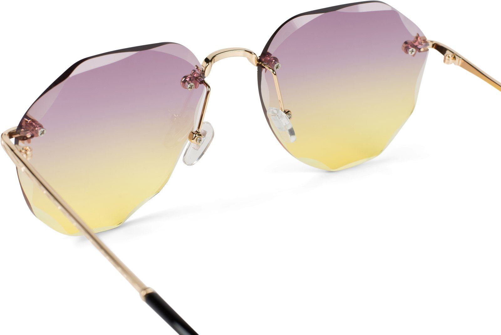 styleBREAKER Sonnenbrille Rahmenlose Piloten Sonnenbrille mit Diamant Schliff (1-St) Gradient