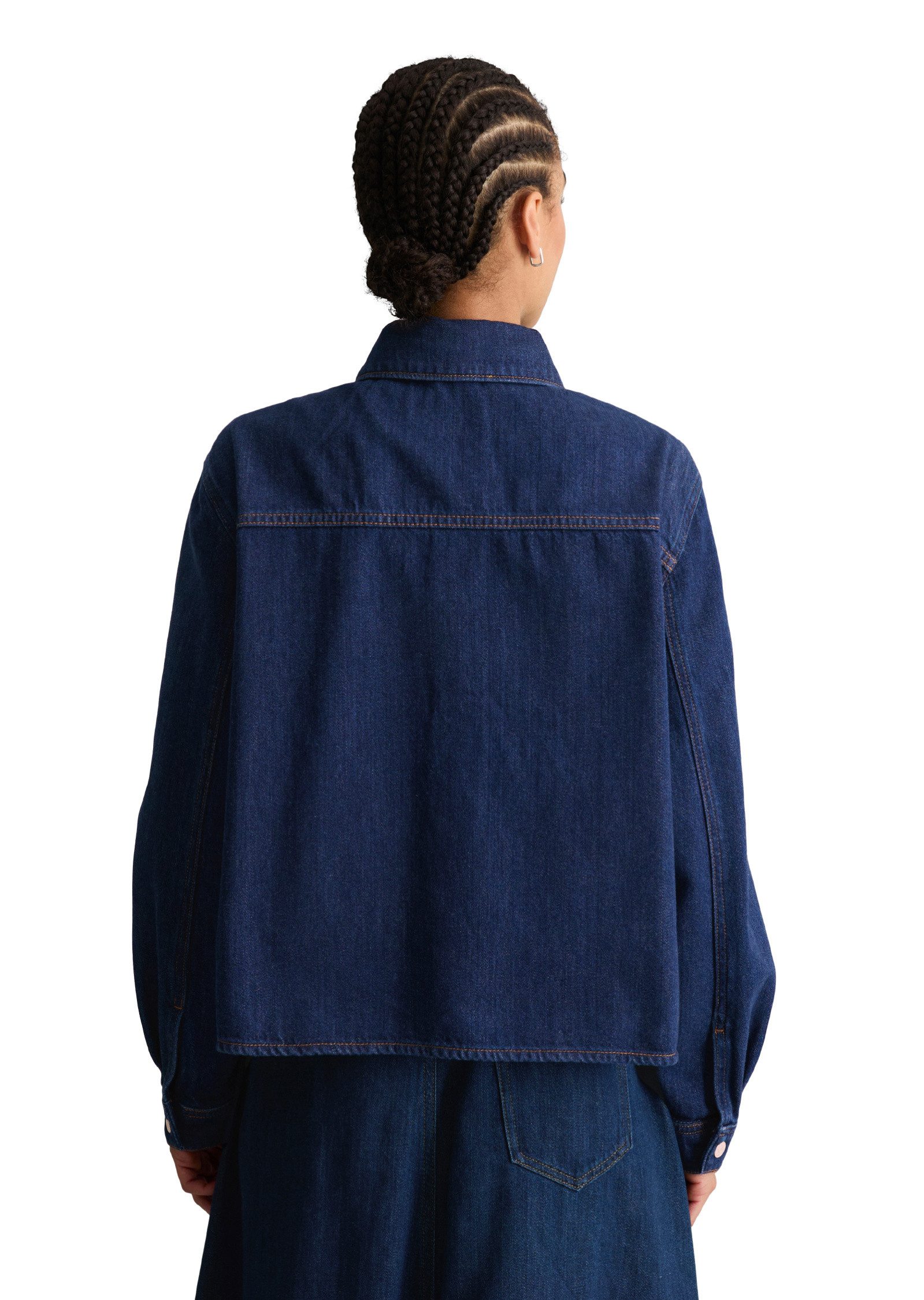 Marc O'Polo DENIM Langarmbluse made with Orange Fiber
