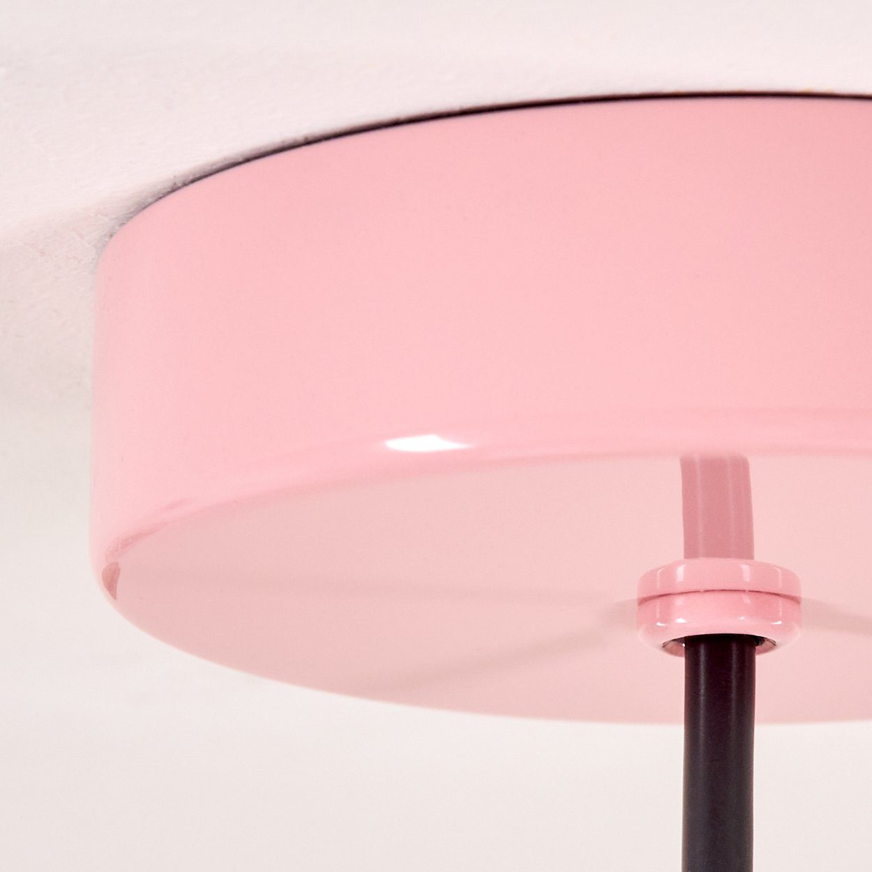 in Hängeleuchte aus (24cm), hofstein Metall 1x mit E27 ohne max. moderne Pink, Leuchte Schirm Leuchtmittel, in Höhe Hängelampe 160cm, Gitter-Optik