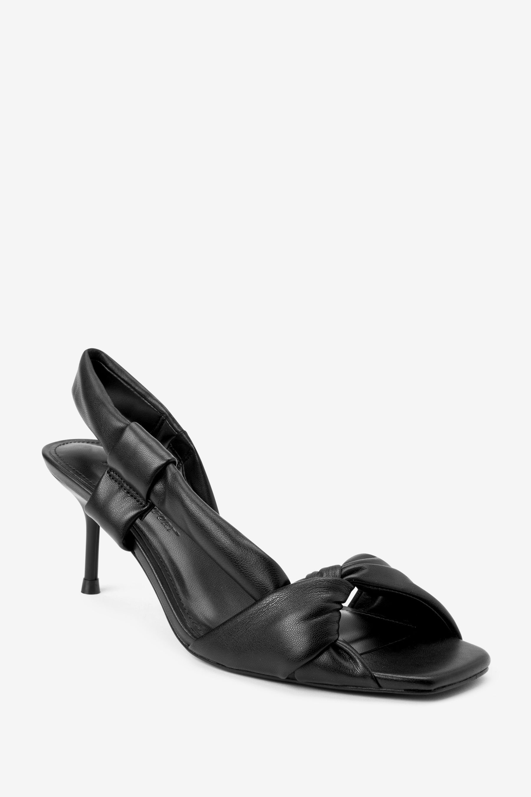 Next Forever Comfort Sandaletten mit Pfennigabsatz Sandalette Black (1-tlg)