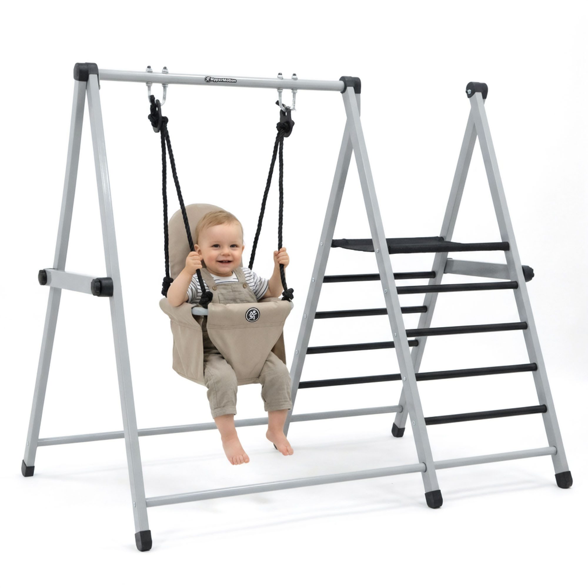 HyperMotion Babyschaukel HyperMotion 2in1 Kinderschaukel mit Leiter klappbar
