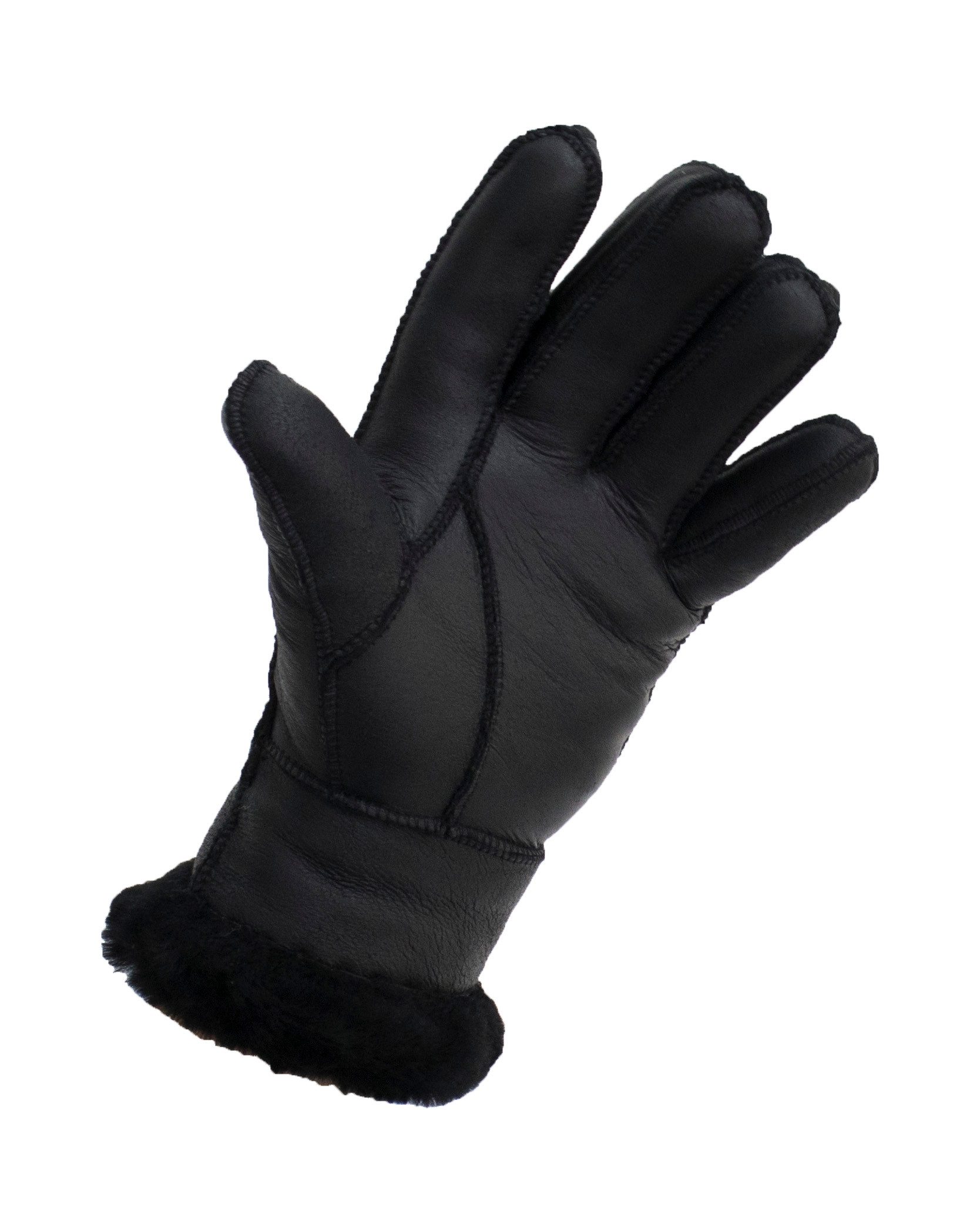 Reissner Lammfelle Lederhandschuhe Finger Handschuhe Nappaleder gefüttert echtes Lammfell (2-St)