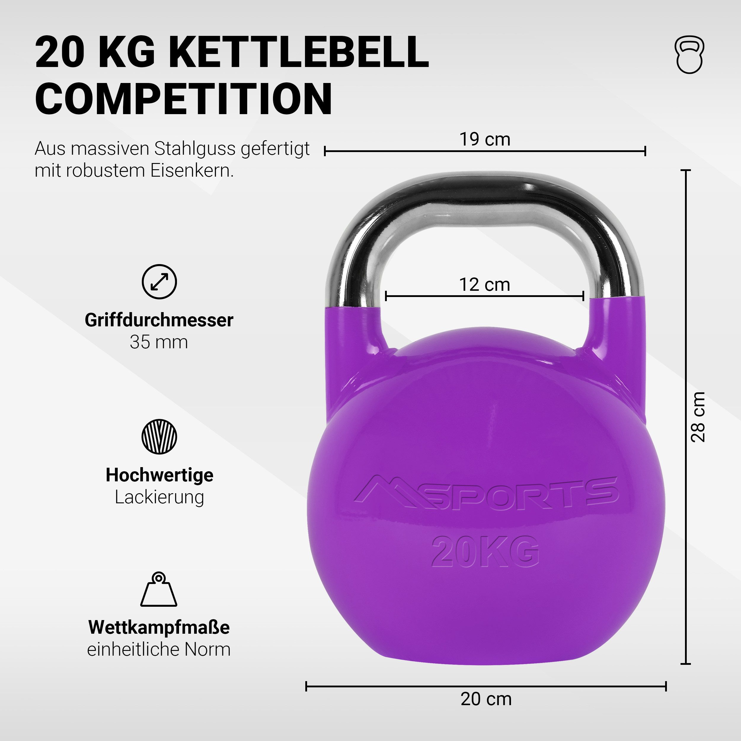 MSports® Kettlebell Kettlebell Competition 4 - 32 kg