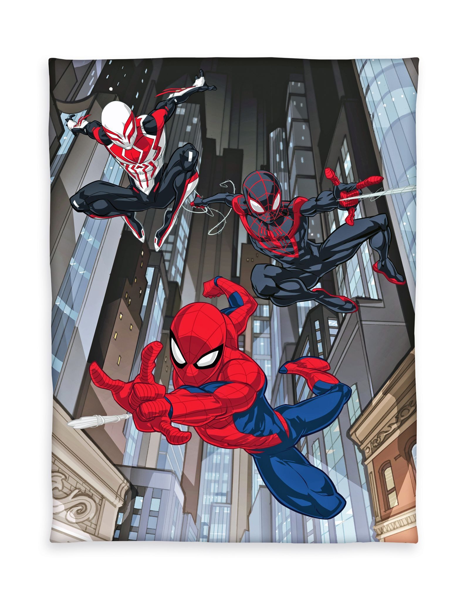 Kinderdecke 130x170cm Spider Man hochwertig bedruckt, Herding, Bequeme Flee günstig online kaufen