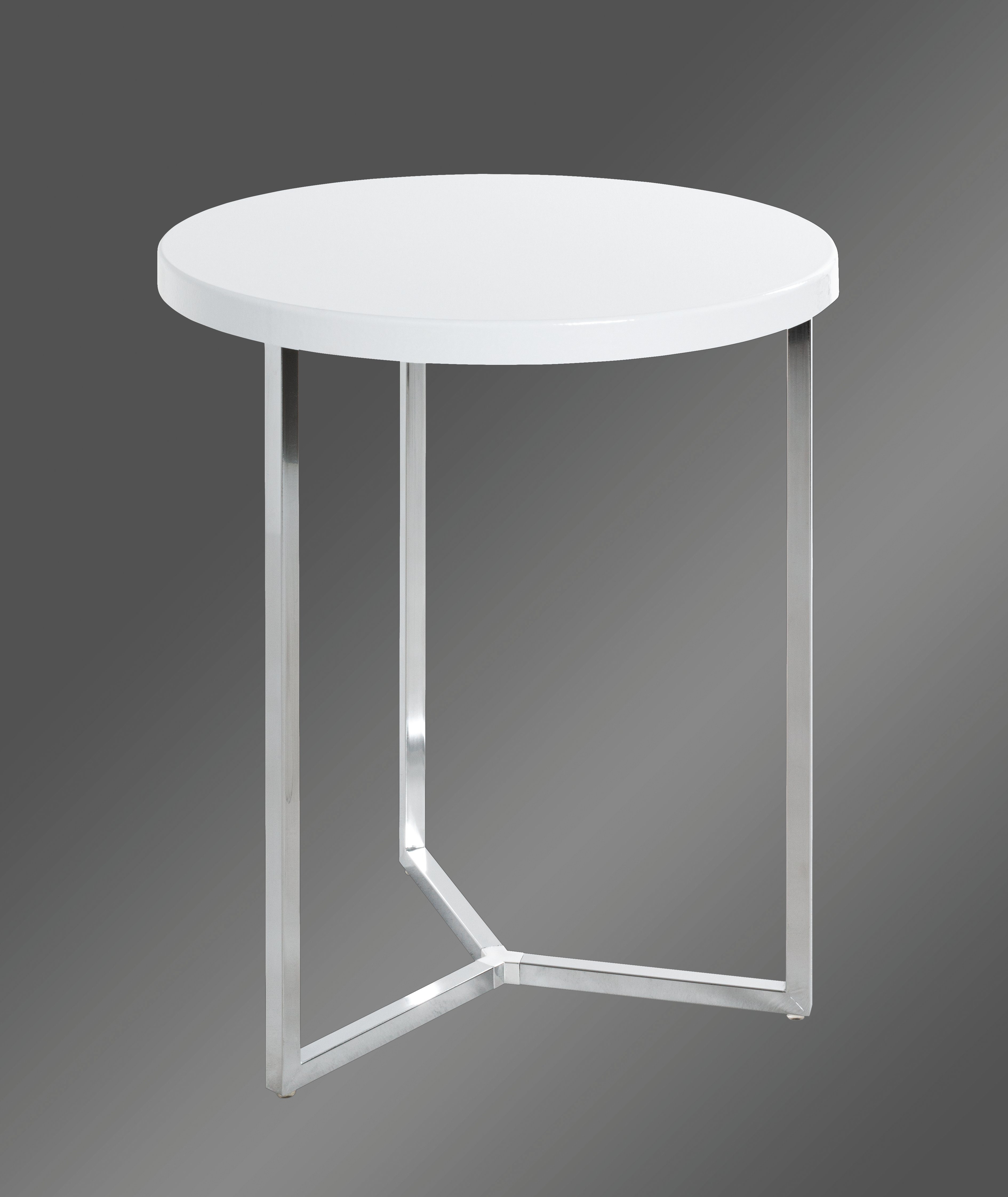 HAKU Beistelltisch 2er Set In Weiß - Massivholz & MDF Im Coastal Style