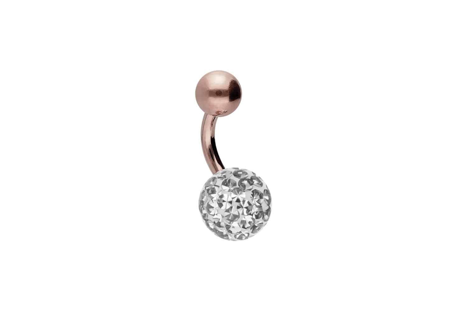 Bauchnabelpiercing Chirurgenstahl Bananabell EPOXY- + CHIRURGENSTAHL-KUGEL