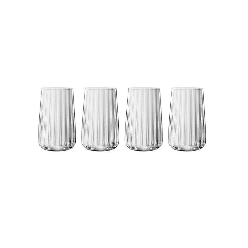 SPIEGELAU Longdrinkglas Spiegelau Lifestyle Longdrink 4er Set, Glas