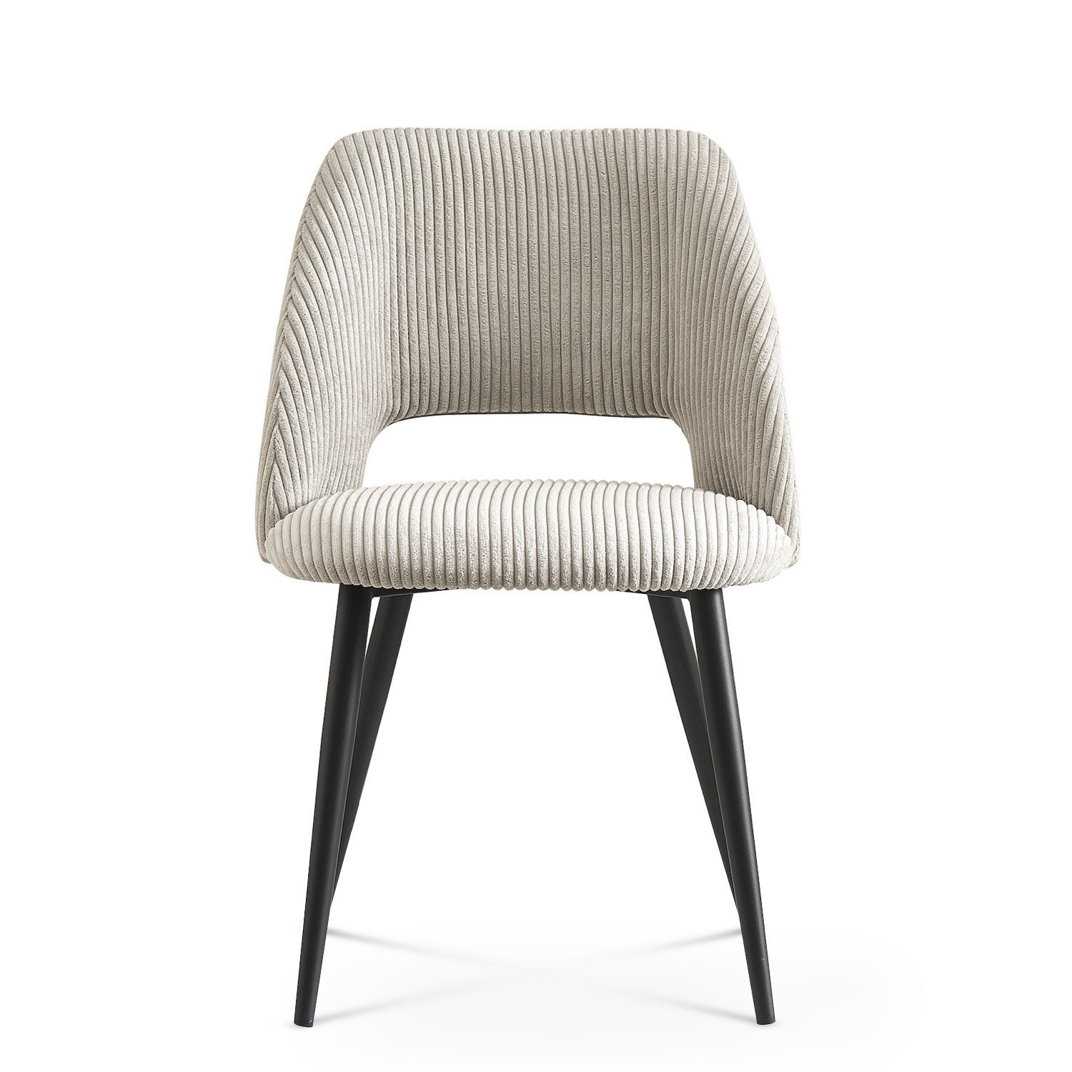 B&D home 4-Fußstuhl VICKY (2er Set, 2 St), gepolstert, Kordsamt