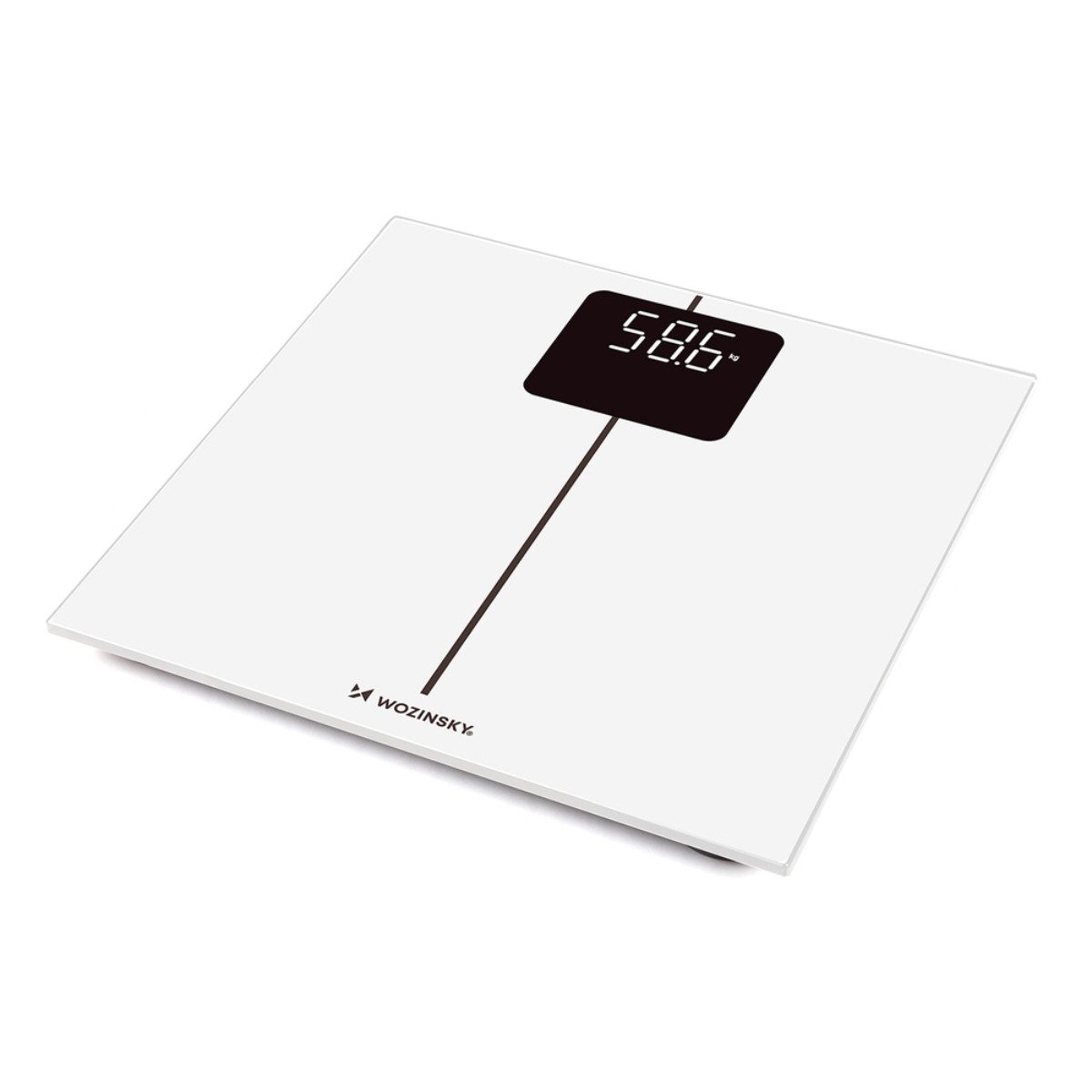 Wozinsky Personenwaage WIWL-180, Bluetooth Waage mit BMI und 8 Nutzerprofilen