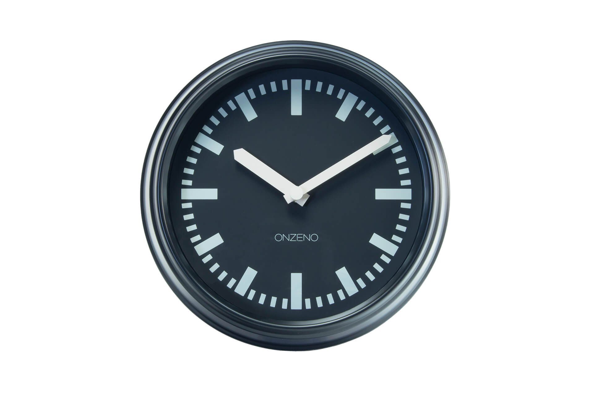 ONZENO PIONEERING. (handgefertigte 24x24x4.5 cm Wanduhr Design-Uhr) THE