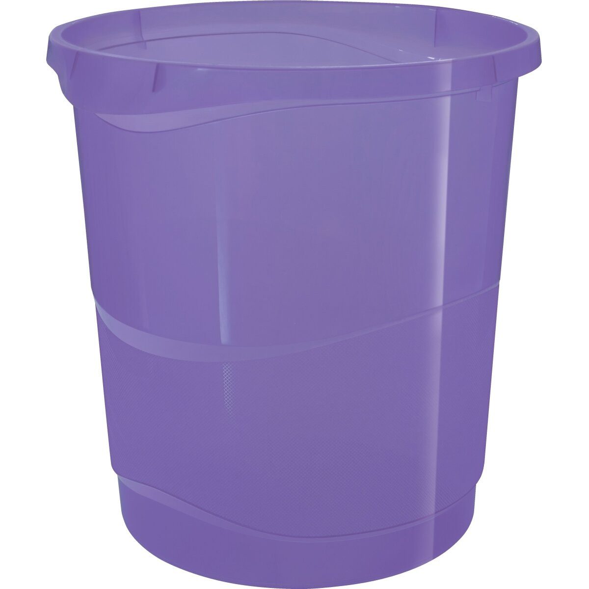 ESSELTE Papierkorb Papierkorb Colour'Breeze PP 14l transparent lavendel