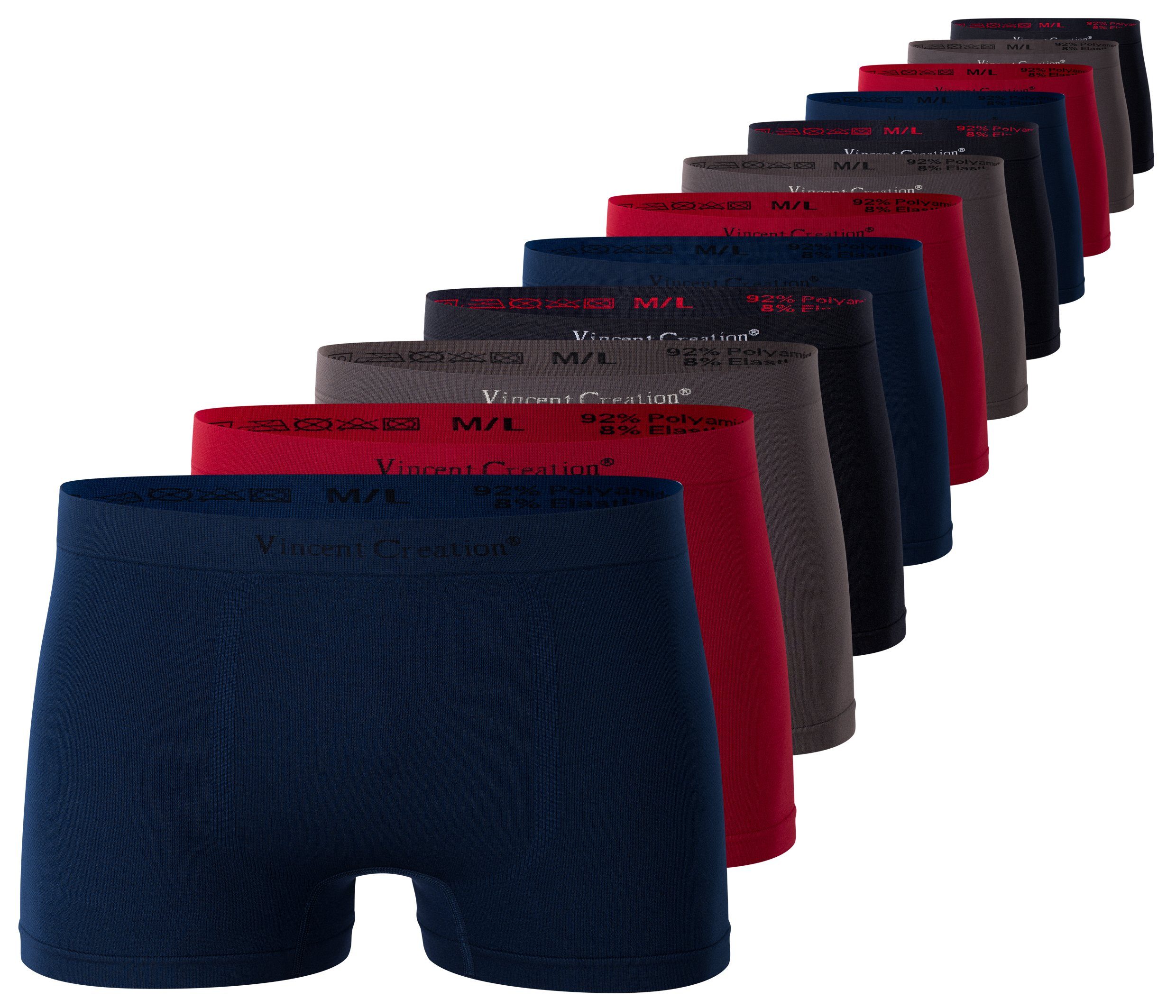 Vincent Creation® Boxershorts 12er Pack, Microfaser - Seamless (12-St) weic günstig online kaufen