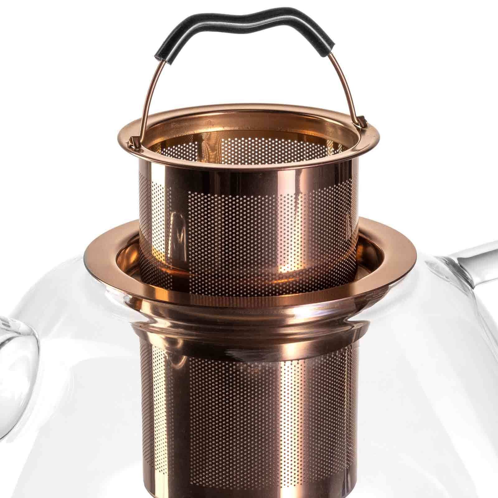 LEONARDO Teekanne Tè Per Te Teekanne mit Stövchen 1,5 Liter, 1500 l, (1x Teekanne, 1x Teewärmer, 2-St), Spülmaschinengeeignet, Temperaturbeständig bis max. 100°C