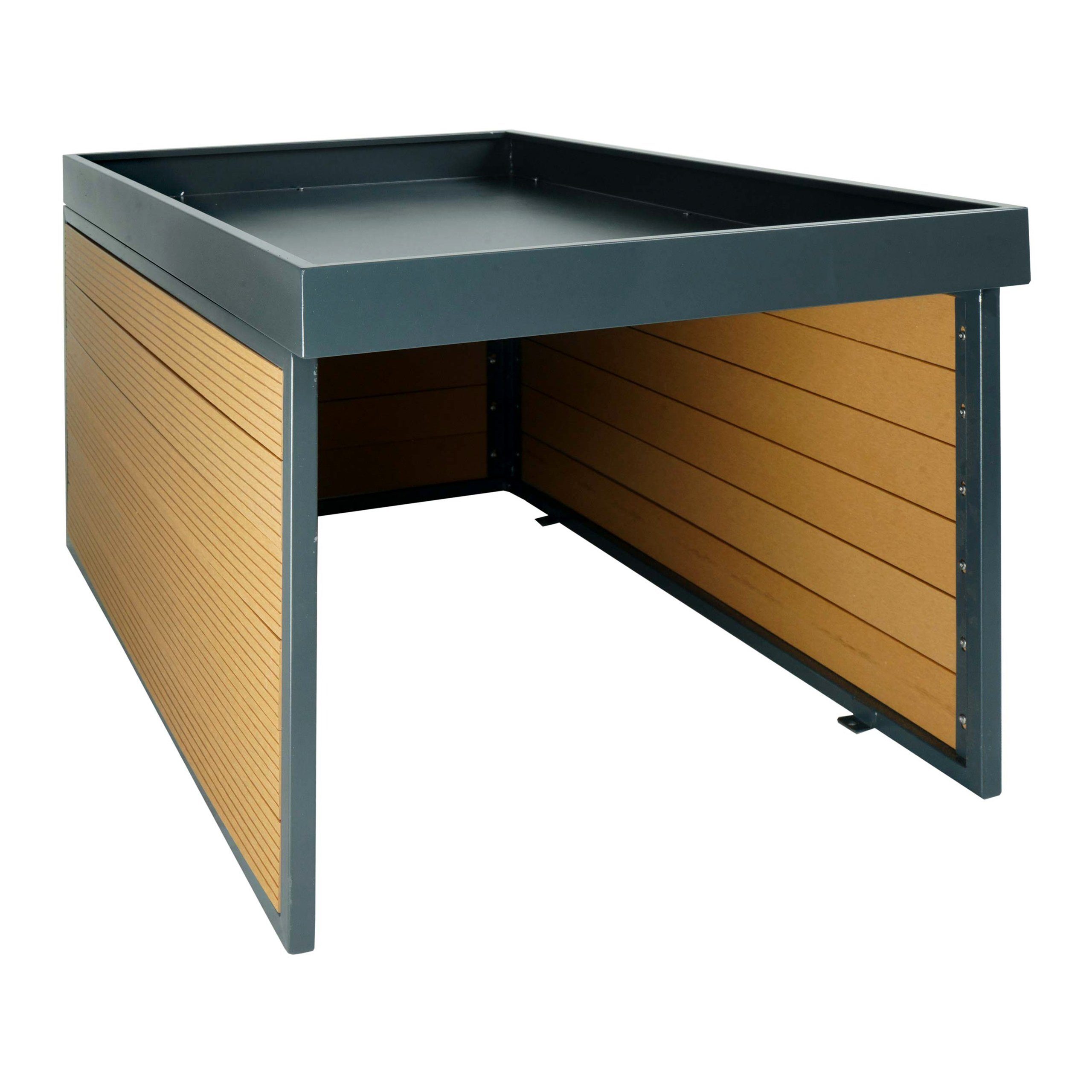 MCW Mähroboter-Garage MCW-L45-P-XL2, BxTxH: 70x94x47 cm, Pflanzkasten mit Ablauflöcher braun