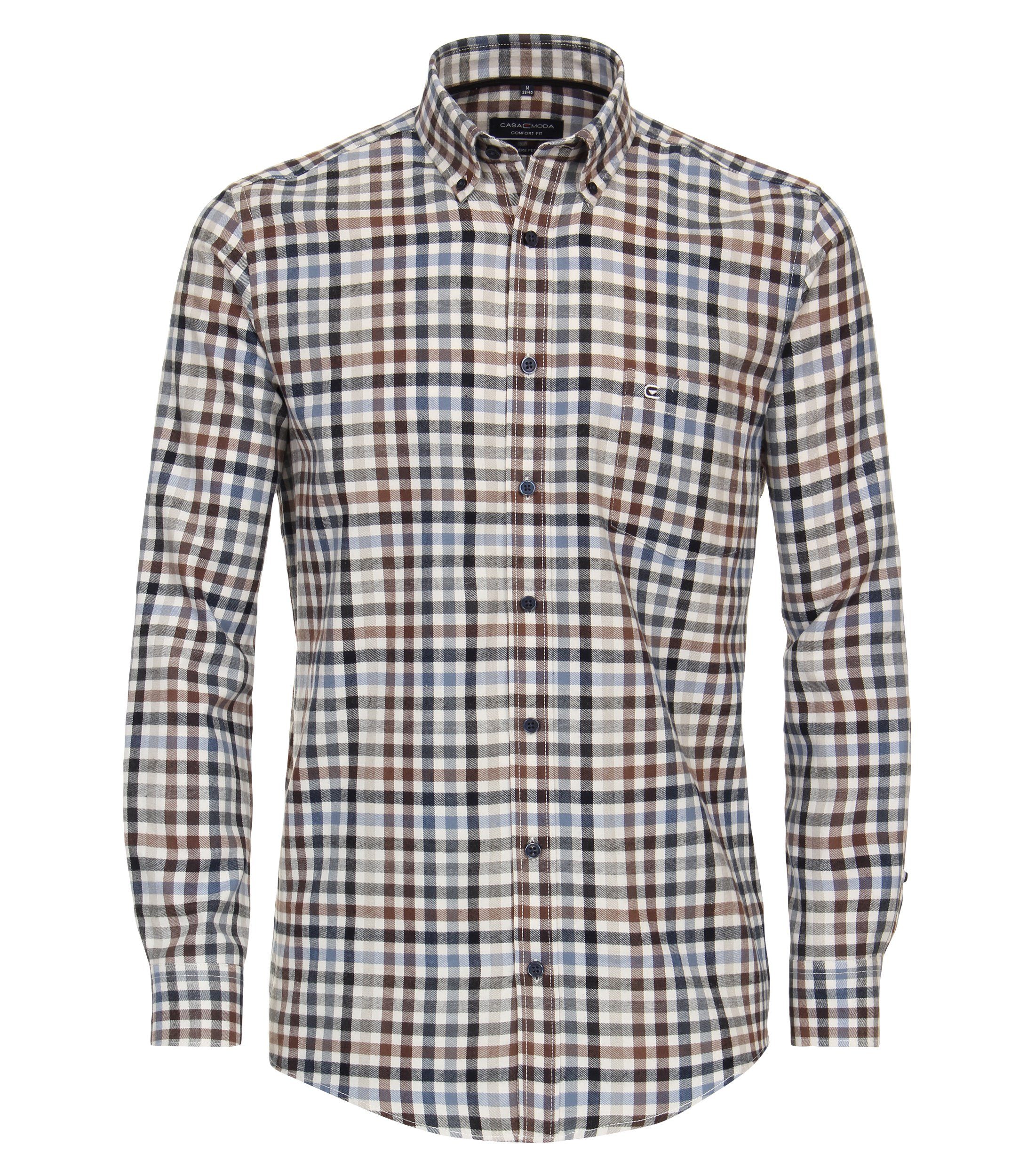 CASAMODA Langarmhemd CASAMODA Freizeithemd kariert