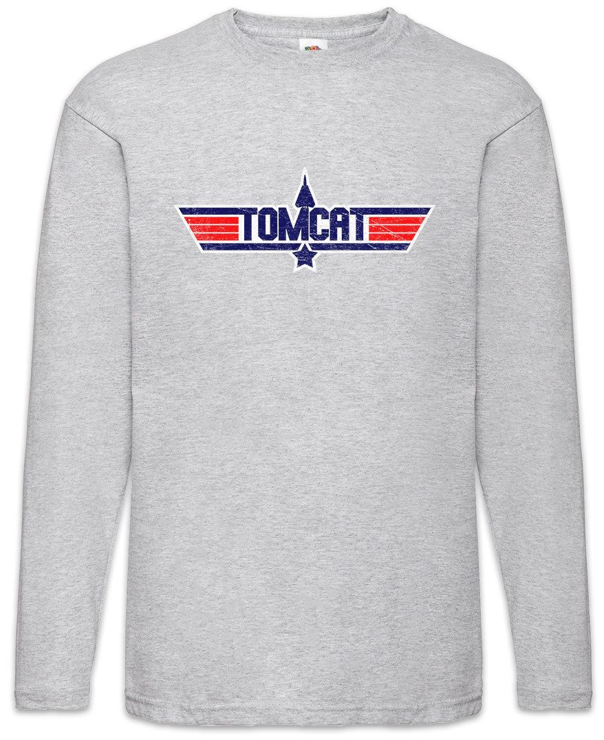 Urban Backwoods Langarmshirt Tomcat Langarm T-Shirt Top 80s kult Eigties Jet Düsenjet Fun Flugzeug (1-tlg) Gun U.S. Navy Air